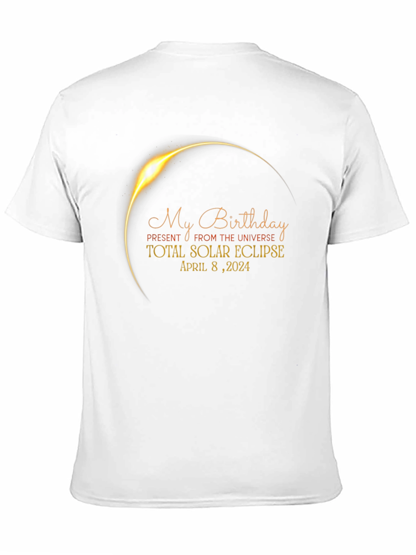 Total Solar Eclipse Birthday T-Shirt April 8 2024