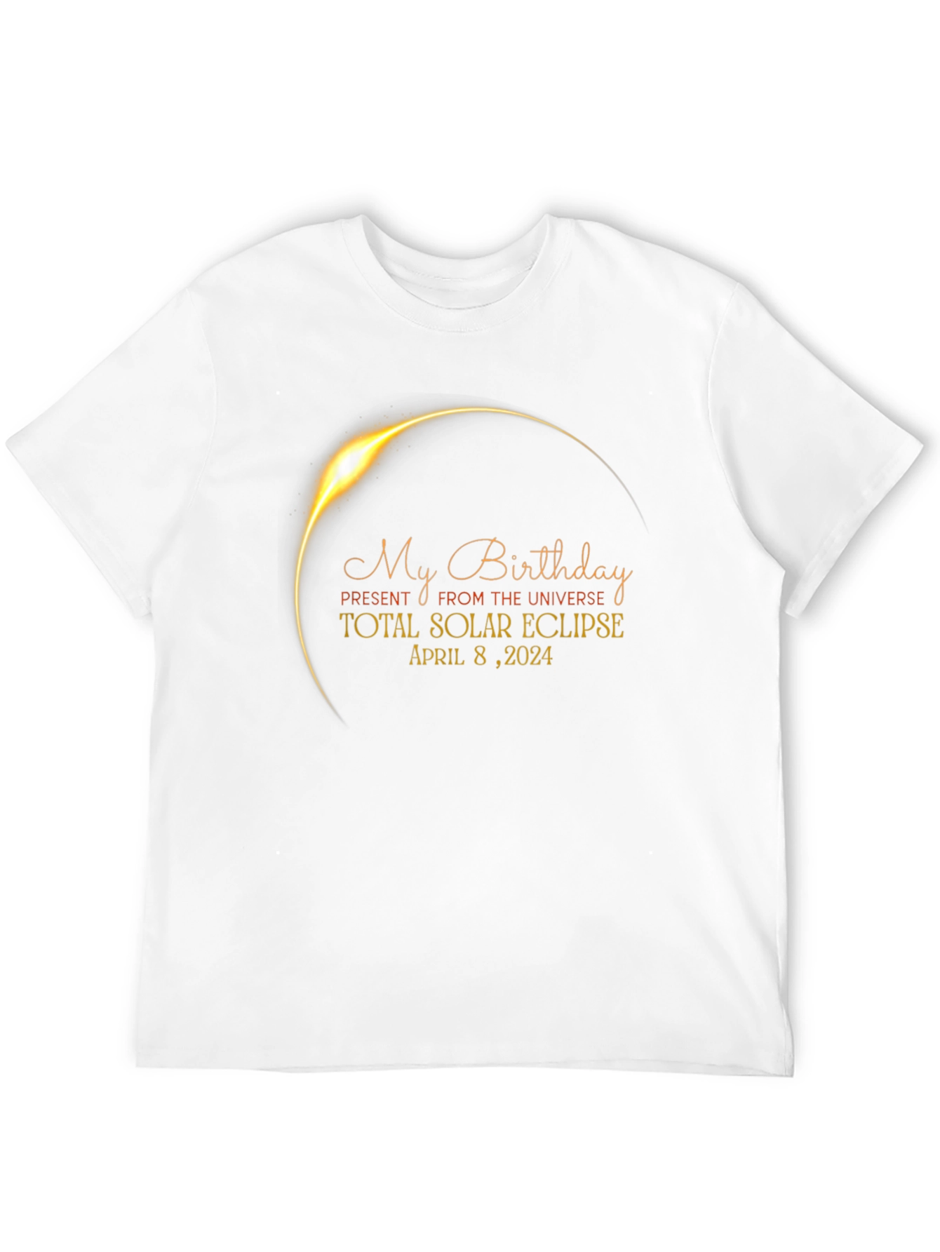 Total Solar Eclipse Birthday T-Shirt April 8 2024