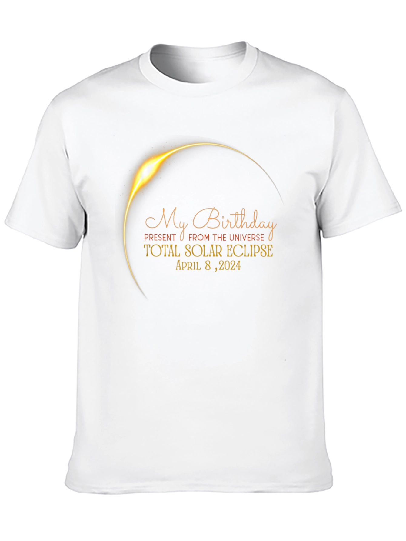 Total Solar Eclipse Birthday T-Shirt April 8 2024