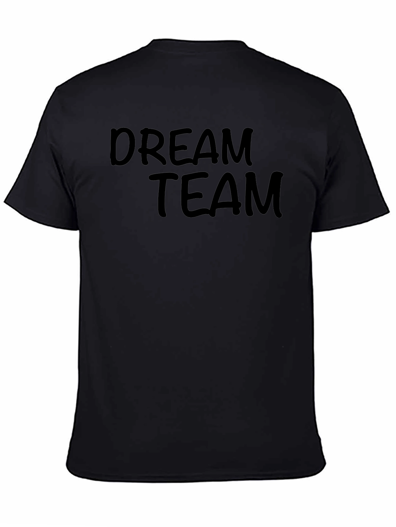 Dream Team Black Cotton Graphic Tee