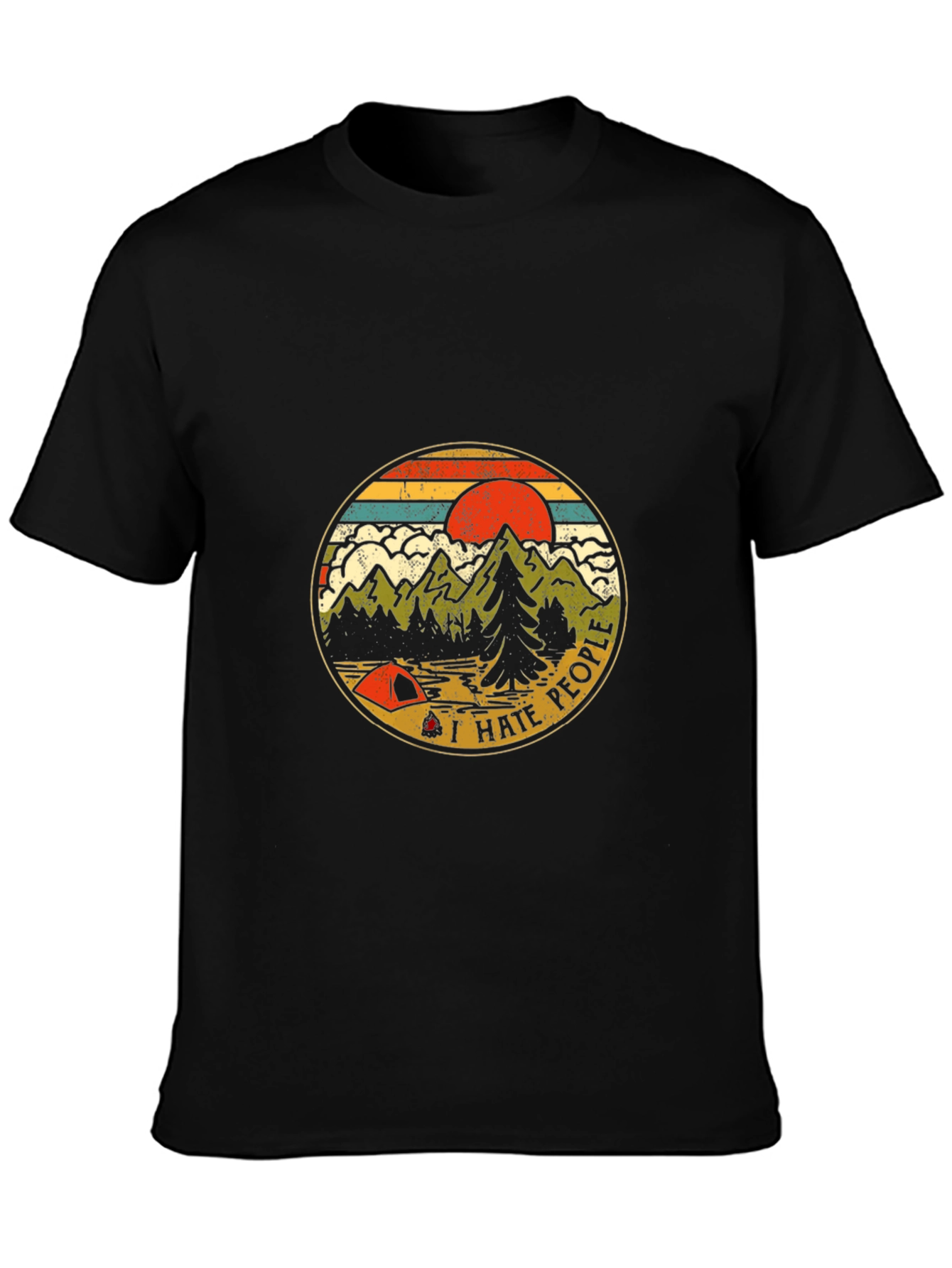 I Hate People Camping Graphic T-Shirt