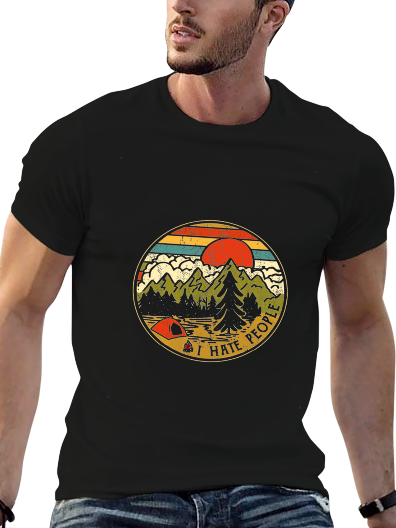 I Hate People Camping Graphic T-Shirt