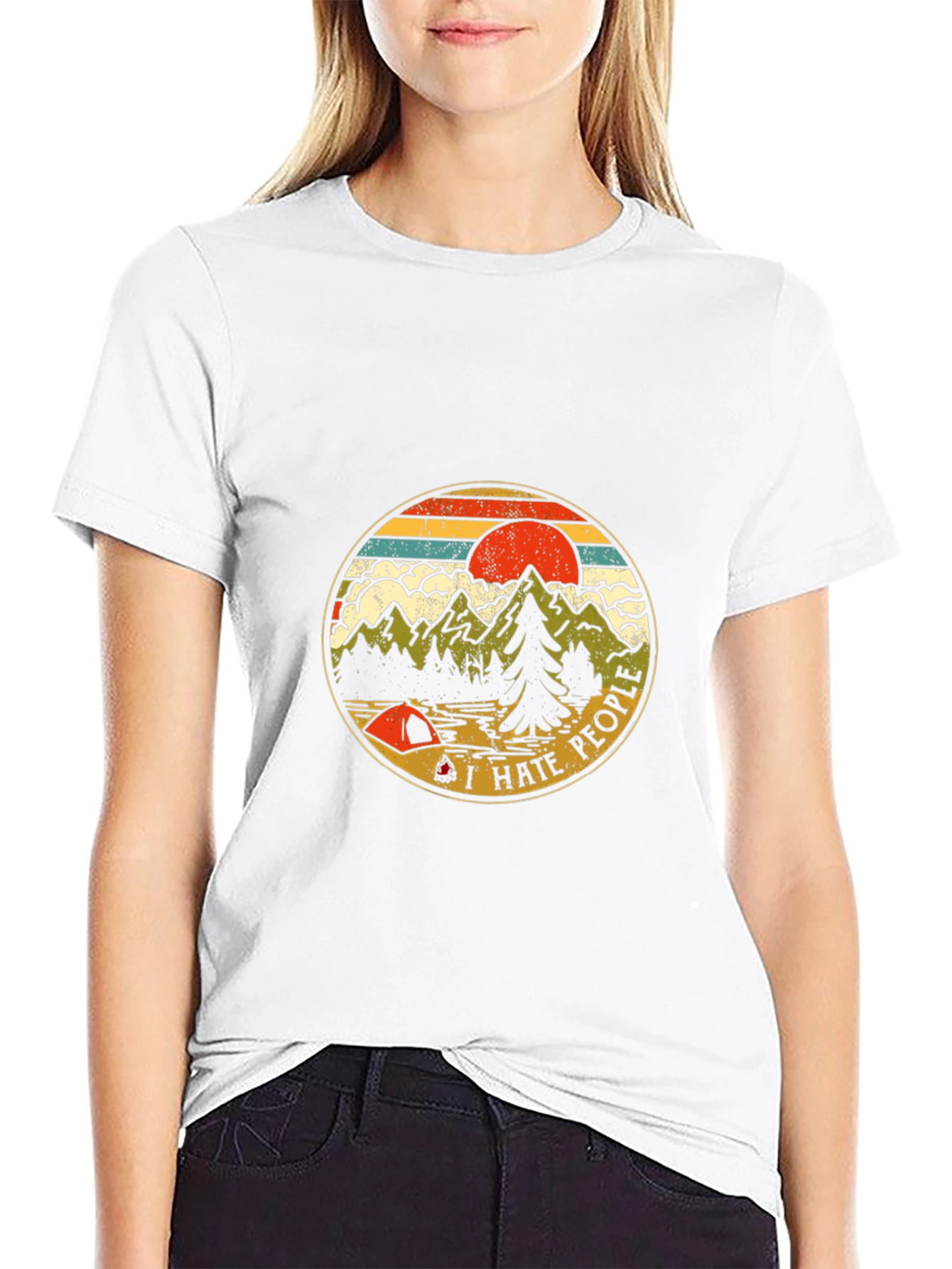 I Hate People Camping Graphic T-Shirt