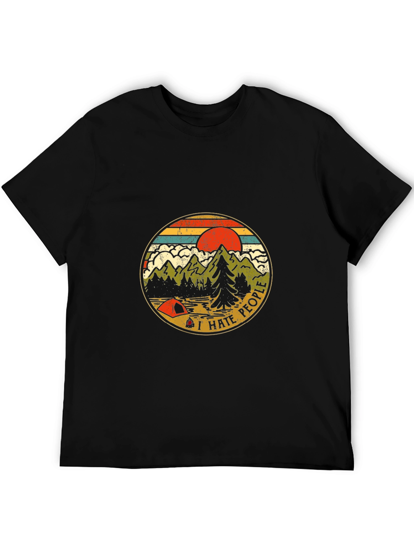 I Hate People Camping Graphic T-Shirt