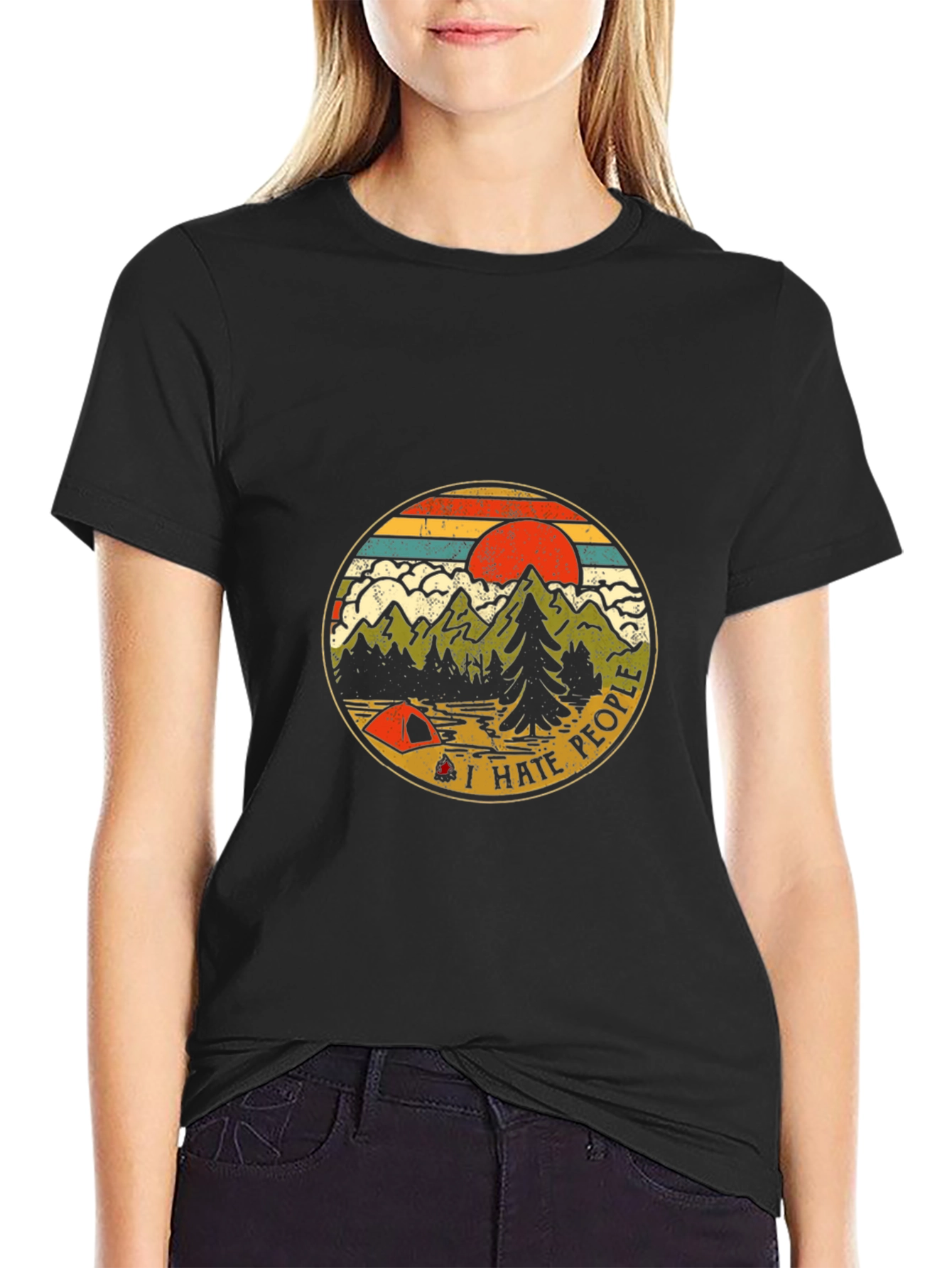 I Hate People Camping Graphic T-Shirt
