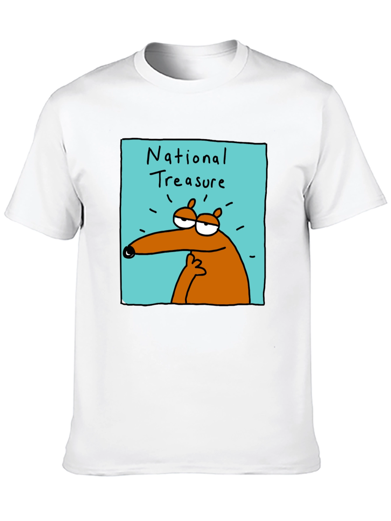 National Treasure Cartoon T-Shirt - Black