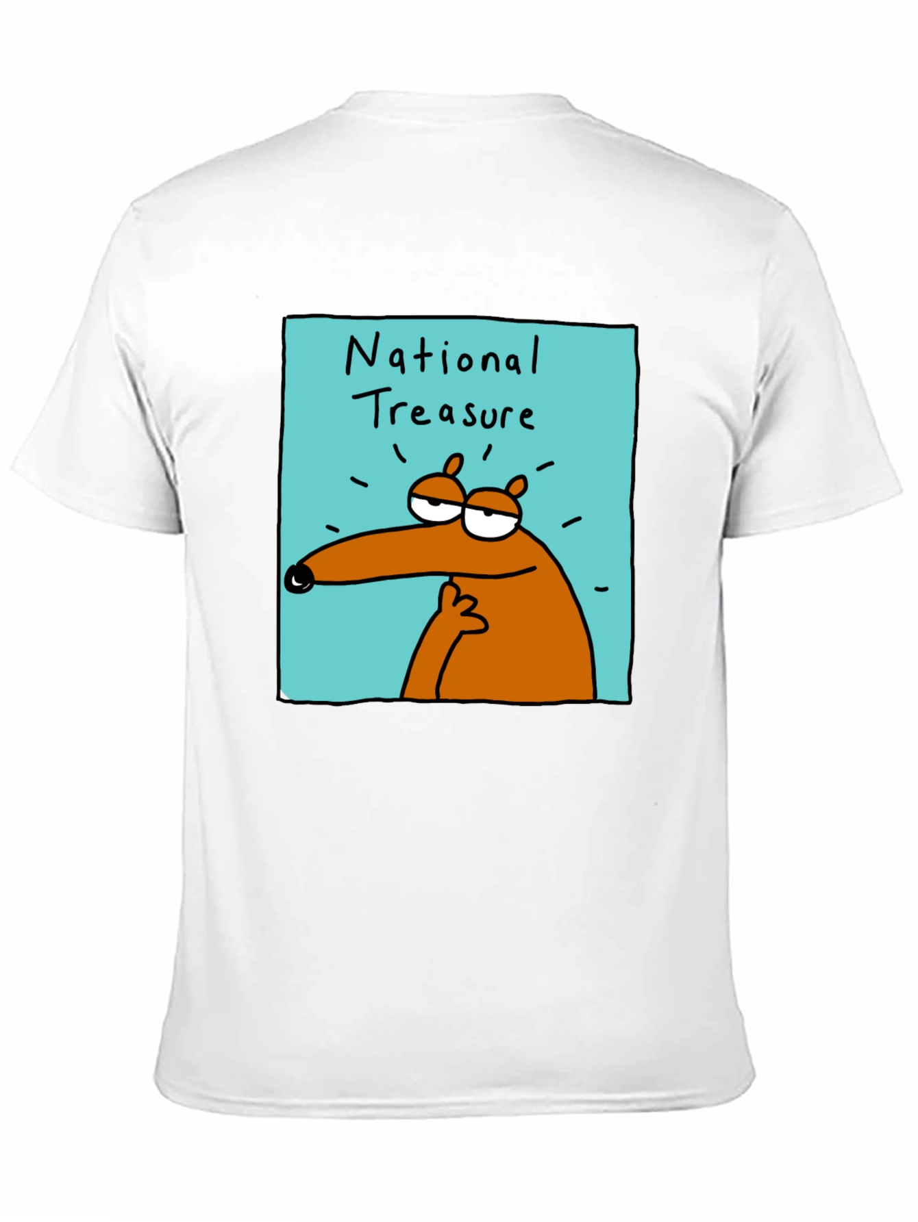 National Treasure Cartoon T-Shirt - Black