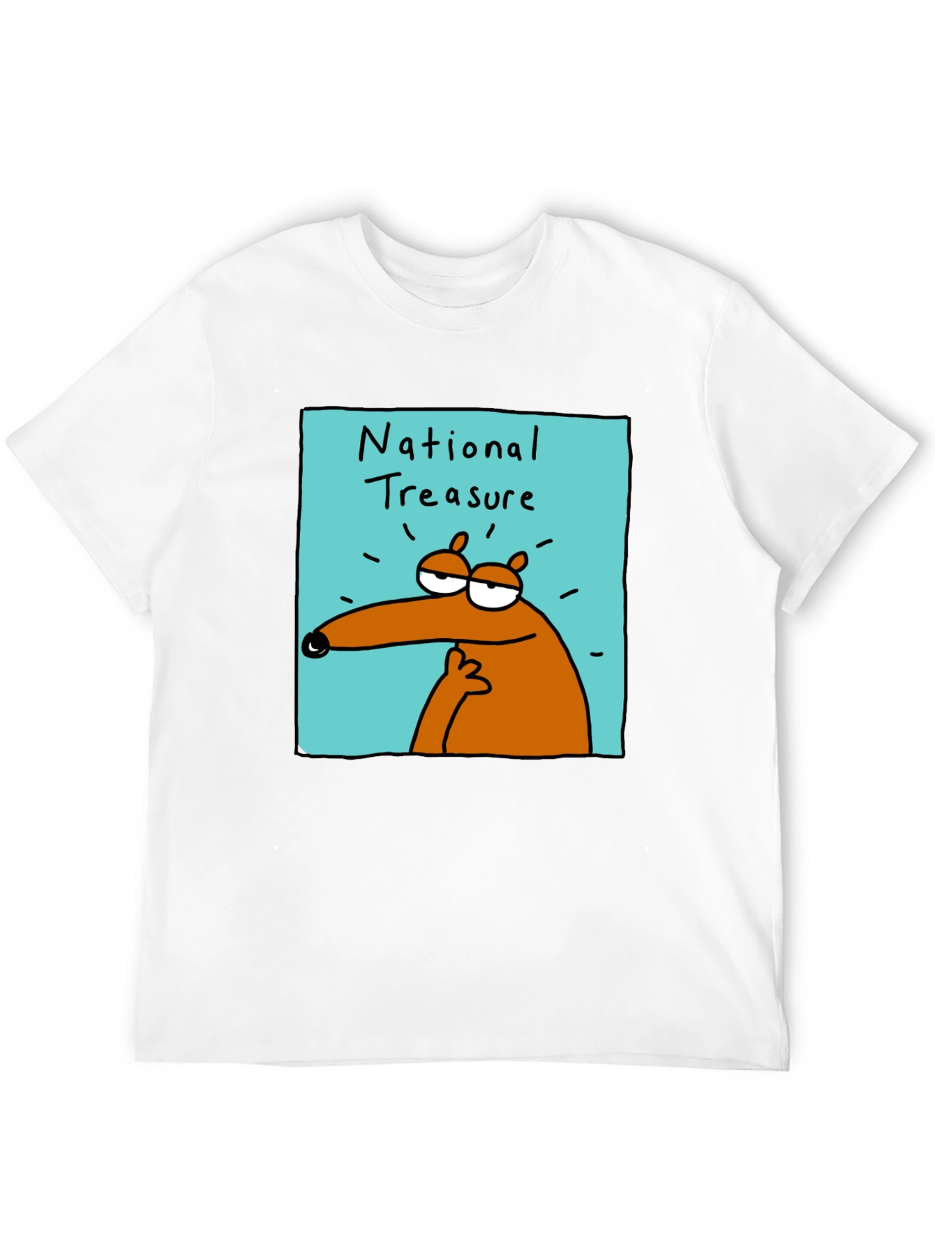 National Treasure Cartoon T-Shirt - Black