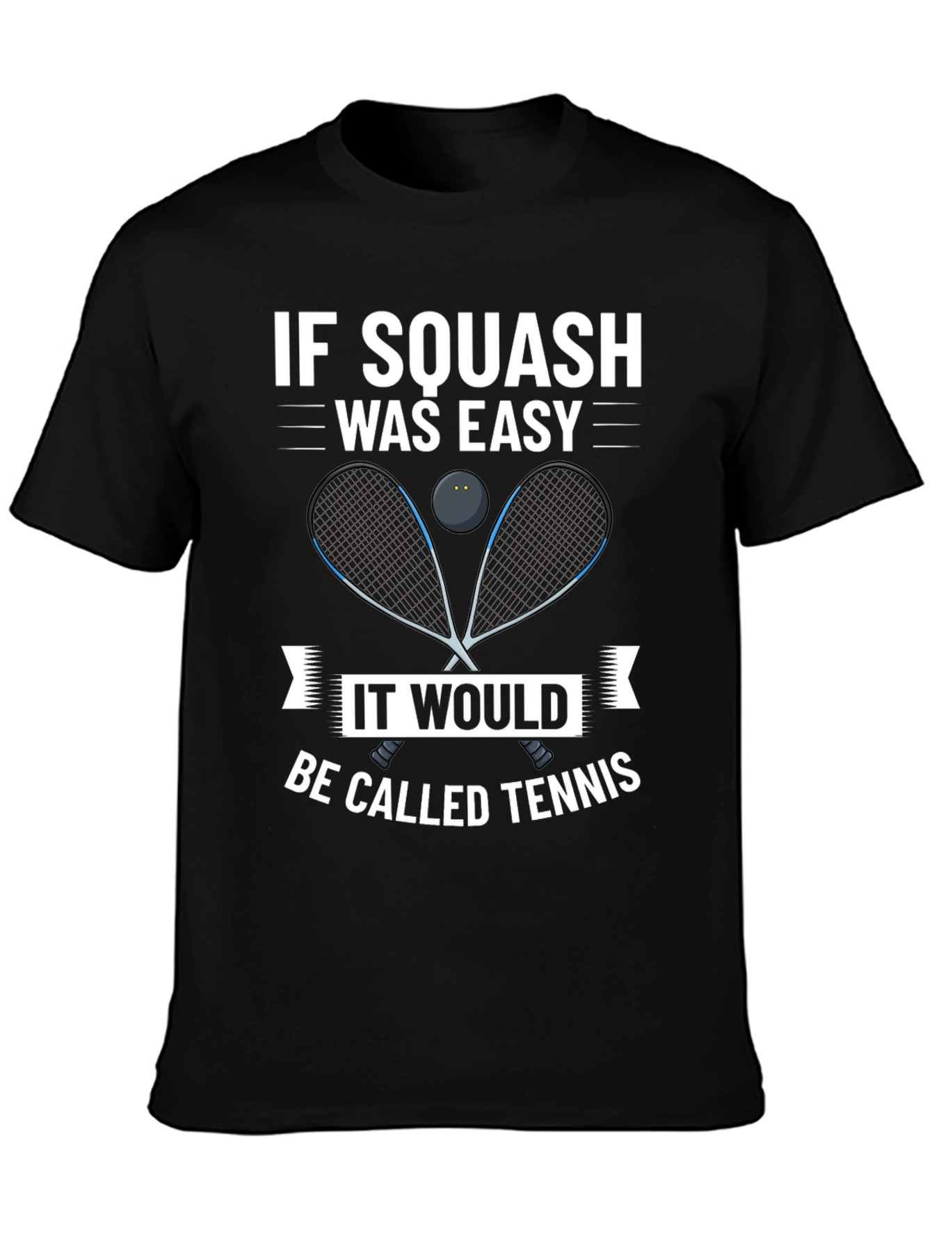 Squash Player Graphic Tee - Funny Tennis Alternative Shirt