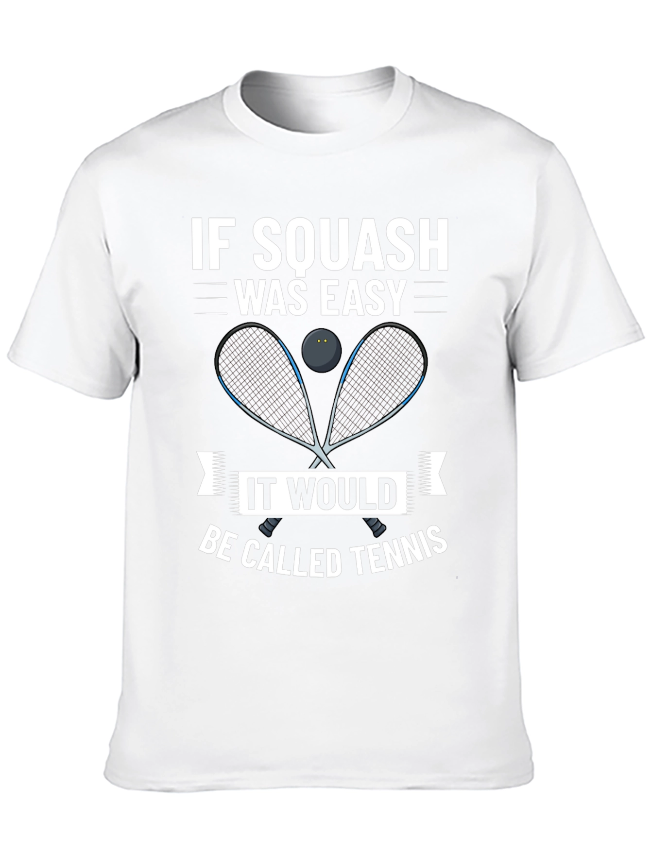 Squash Player Graphic Tee - Funny Tennis Alternative Shirt