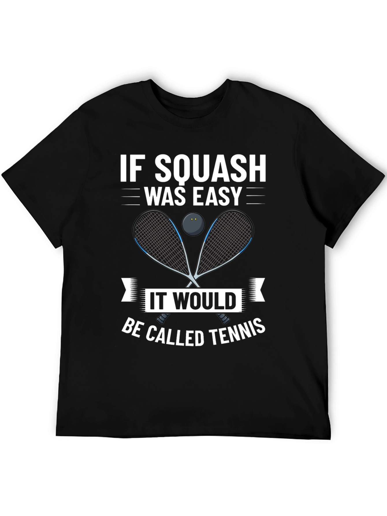 Squash Player Graphic Tee - Funny Tennis Alternative Shirt