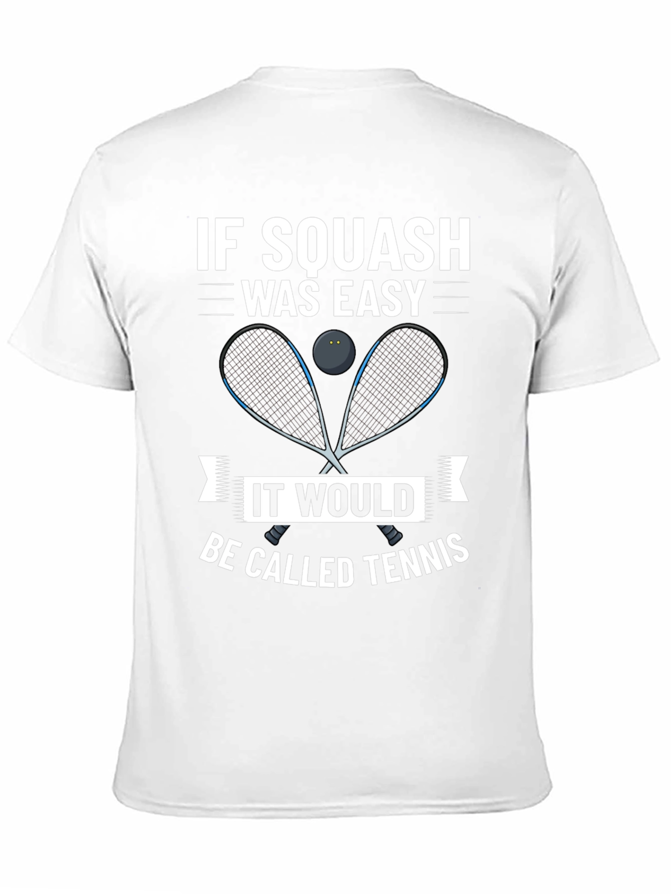 Squash Player Graphic Tee - Funny Tennis Alternative Shirt