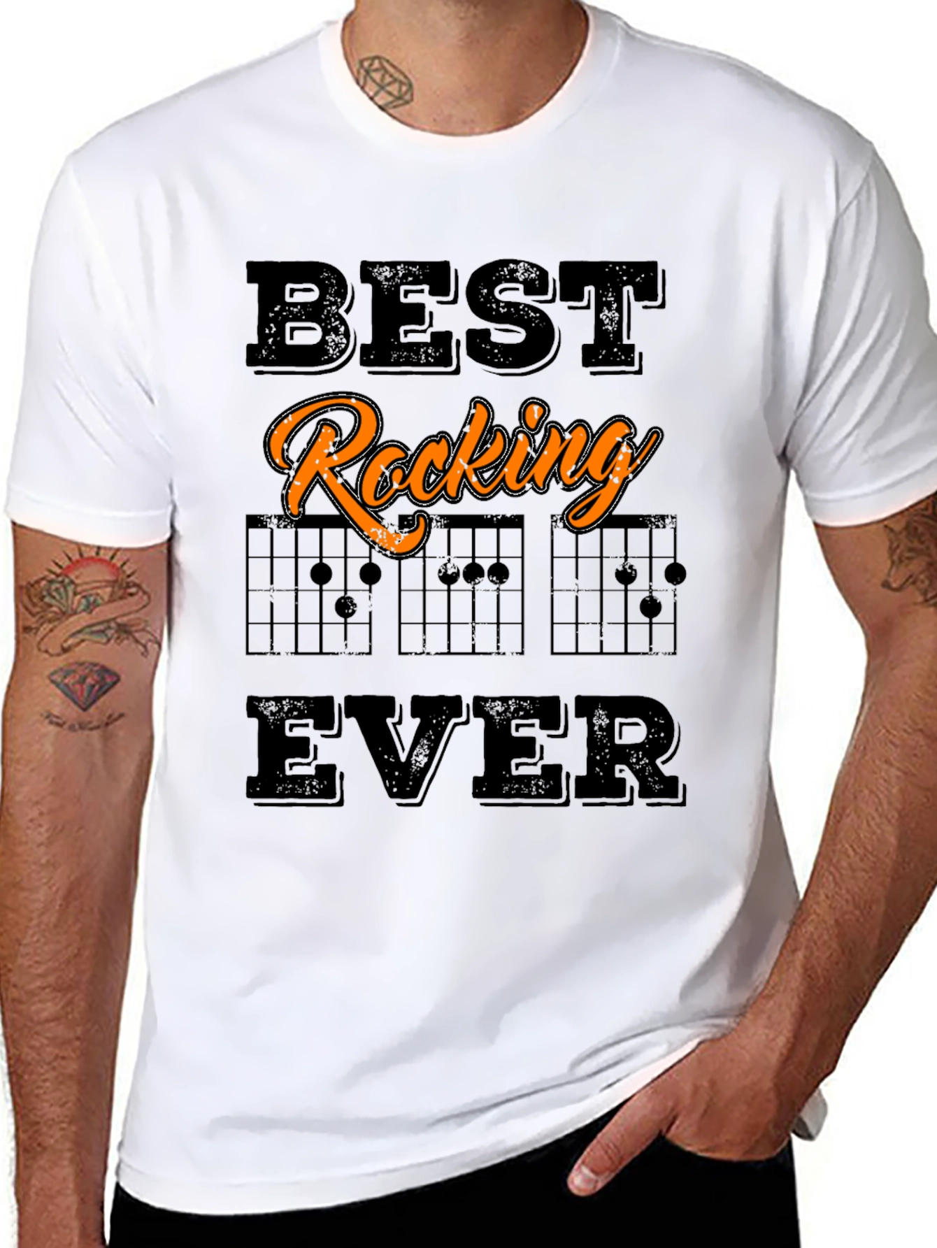 Best Rocking Ever Guitar T-Shirt - Music Lover Gift