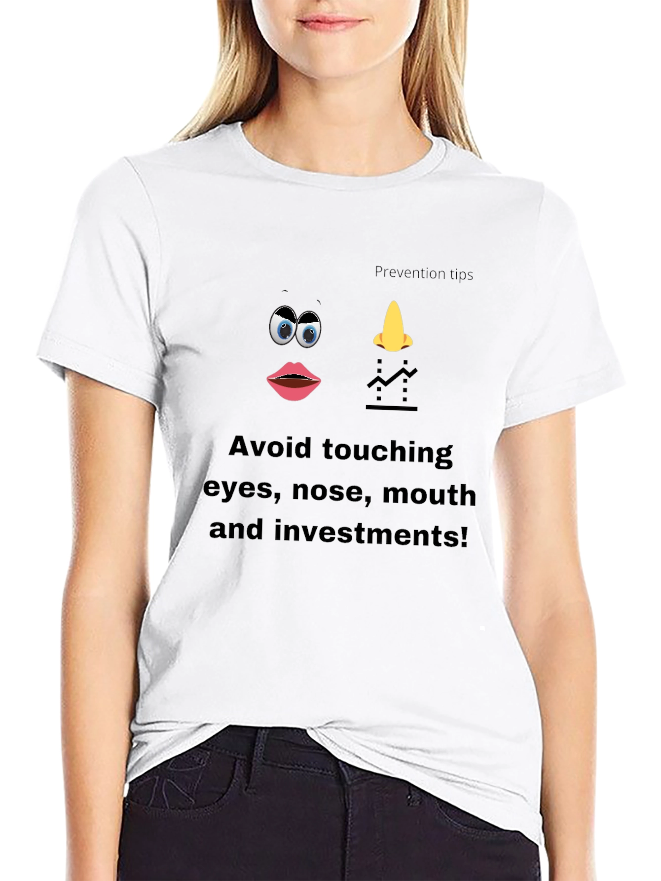 Funny Prevention Tips Black T-Shirt