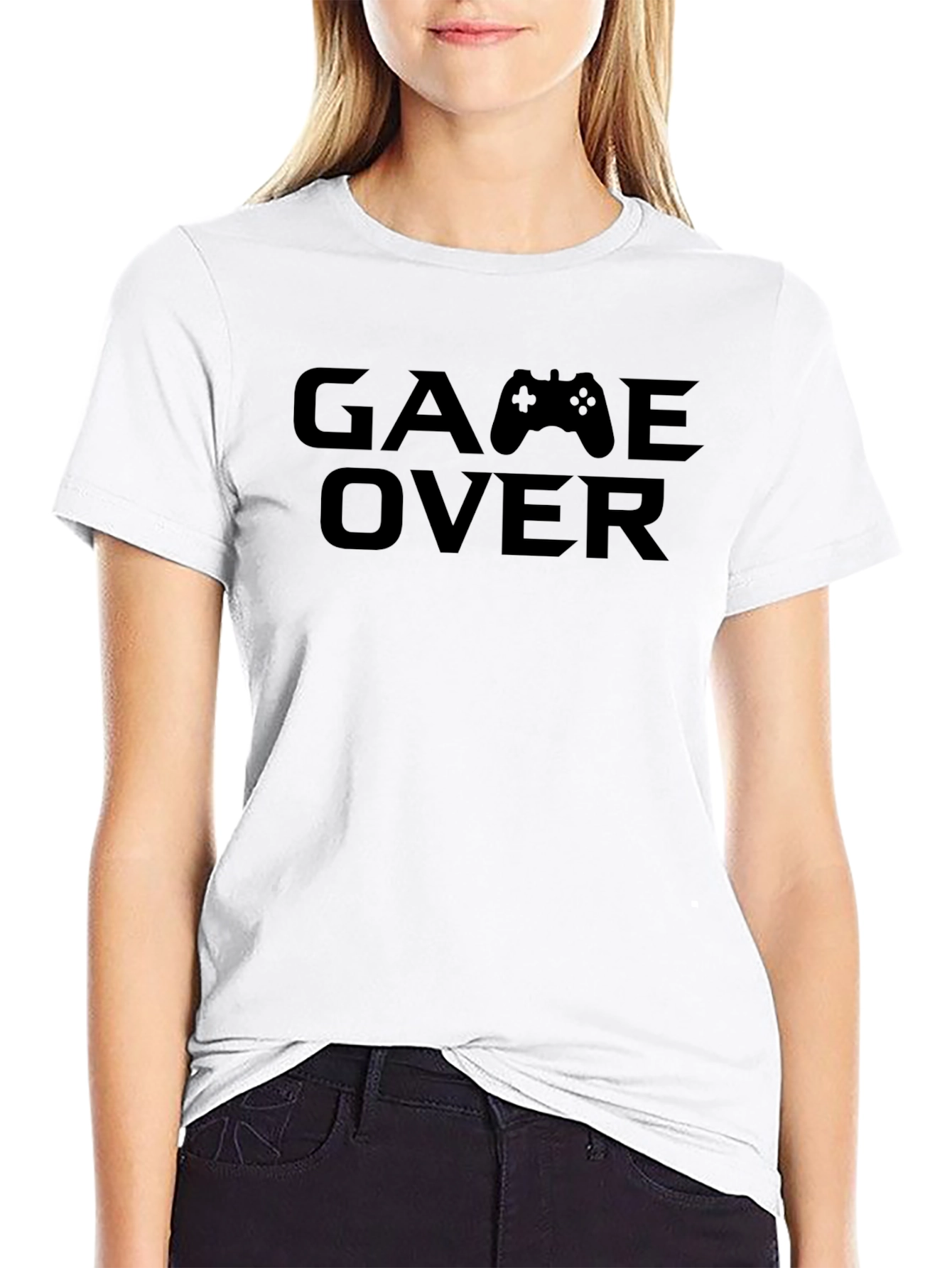 Game Over Black T-Shirt for Gamers