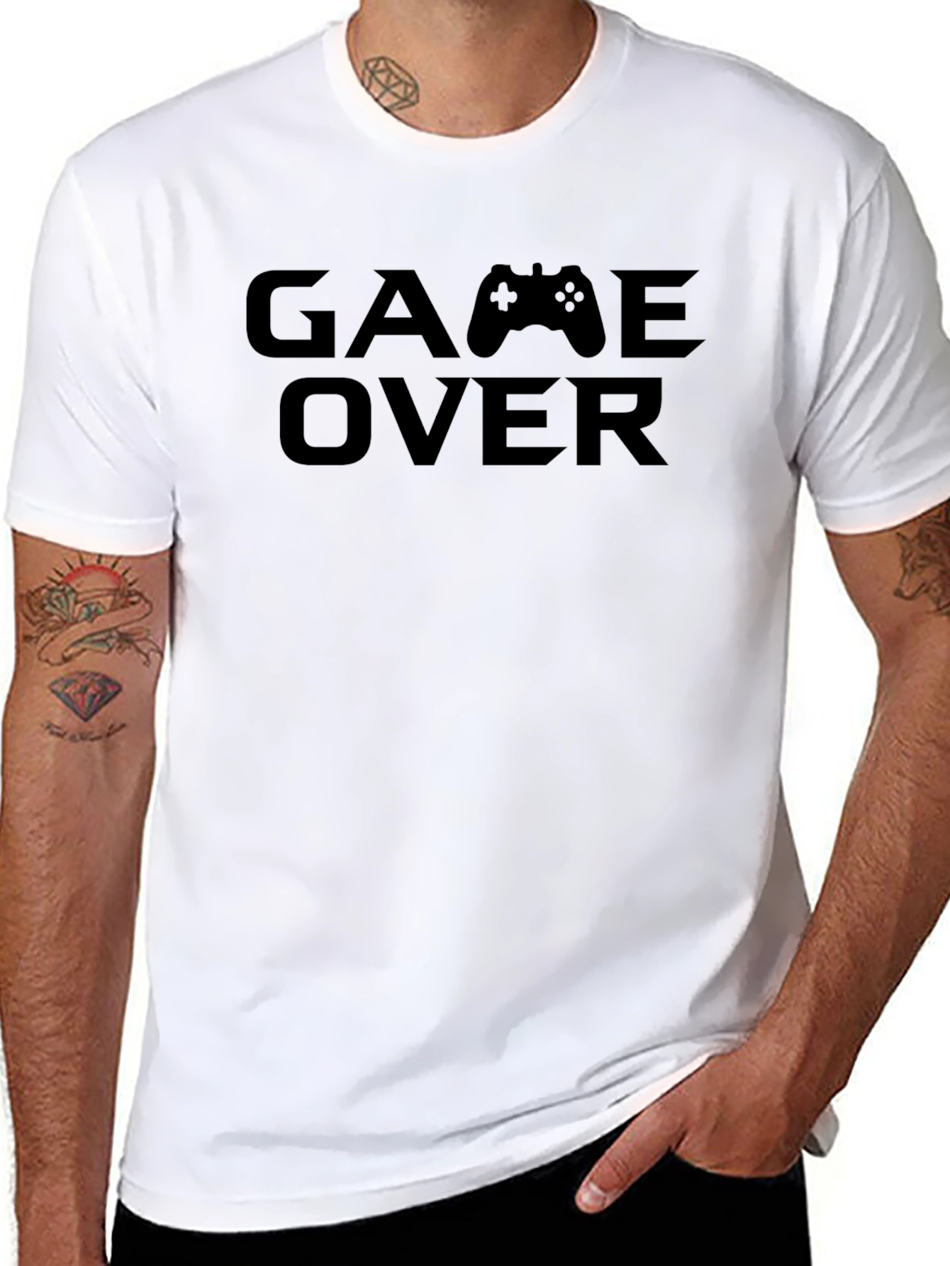 Game Over Black T-Shirt for Gamers