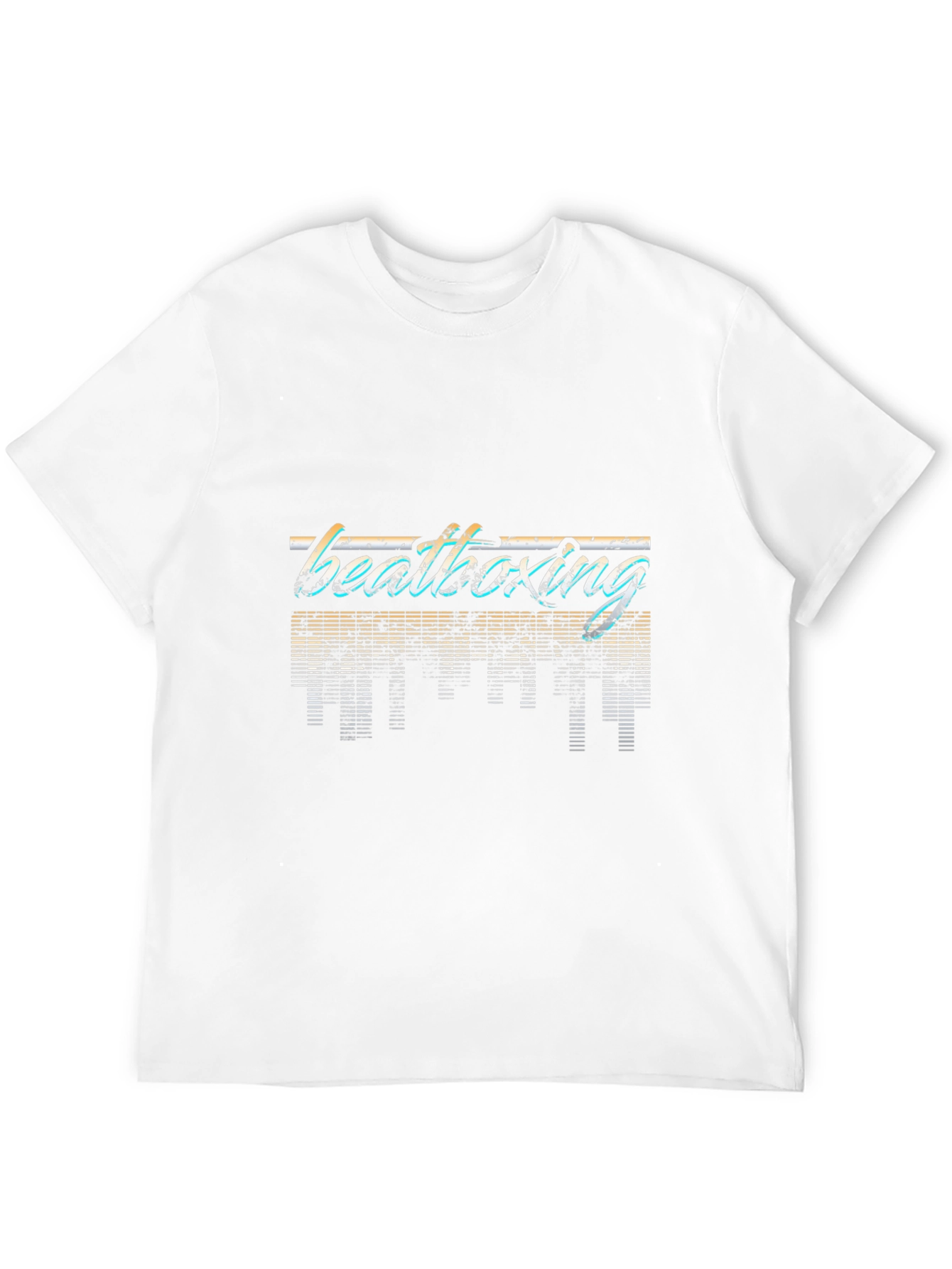 Retro Beatboxing Graphic Tee - Black Casual T-Shirt
