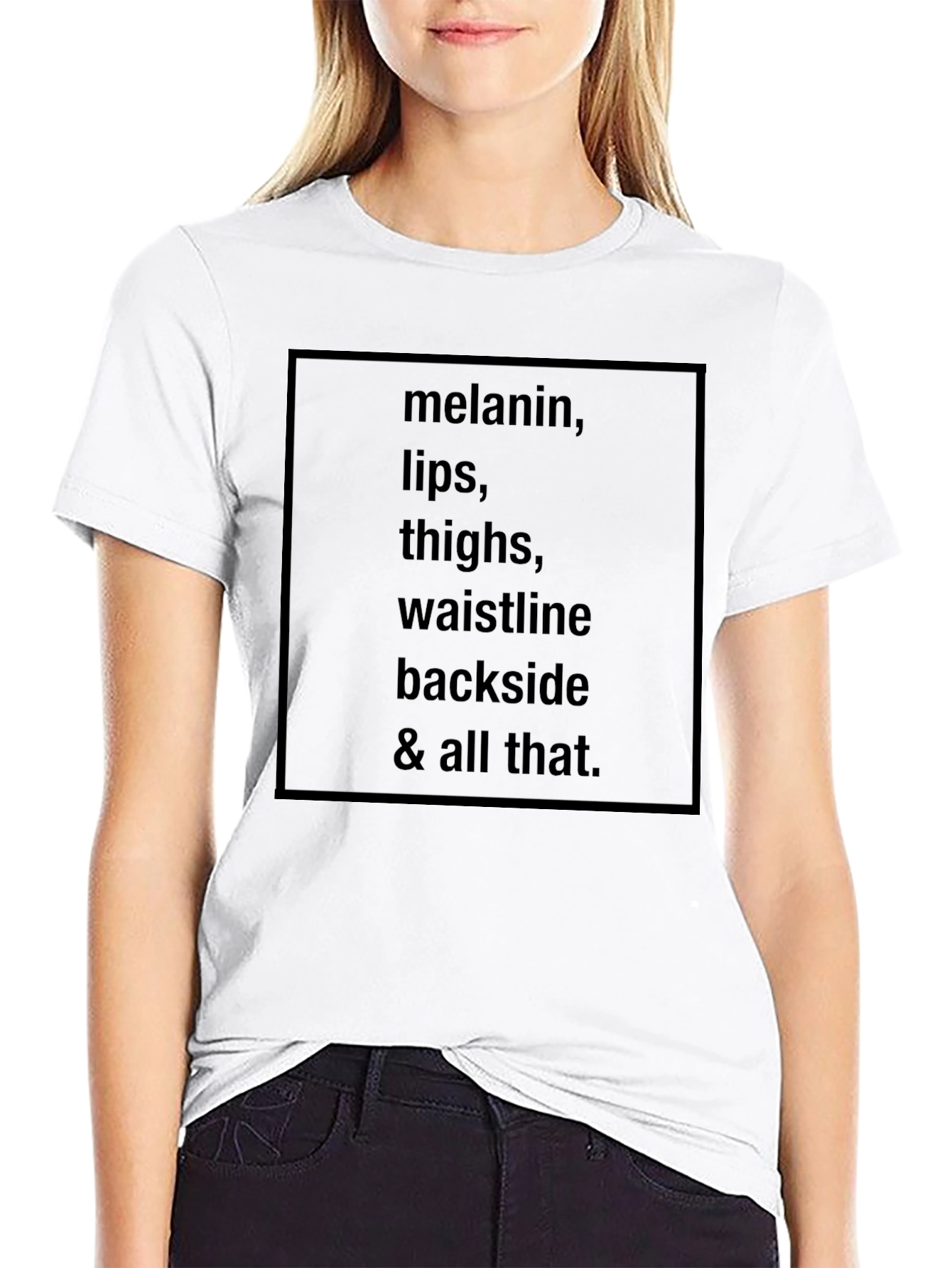 Melanin Lips Thighs Waistline Graphic Tee