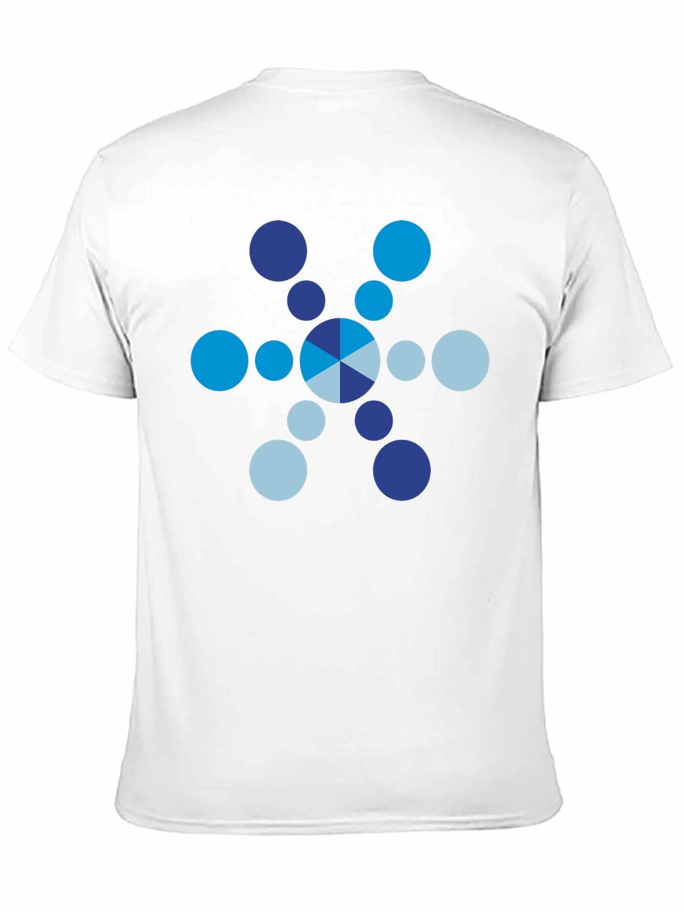 Modern Graphic Tee: Blue Circle Design