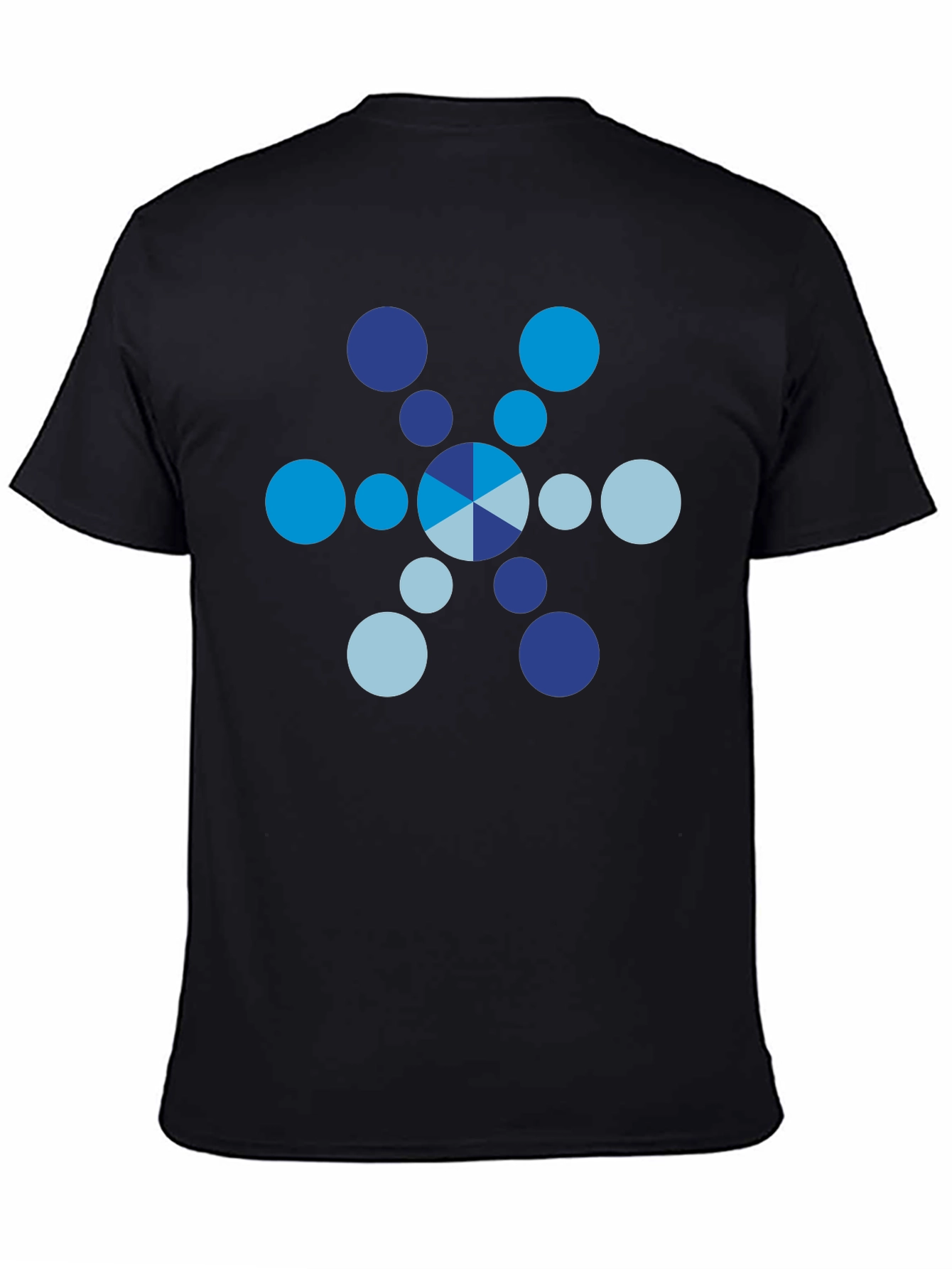 Modern Graphic Tee: Blue Circle Design