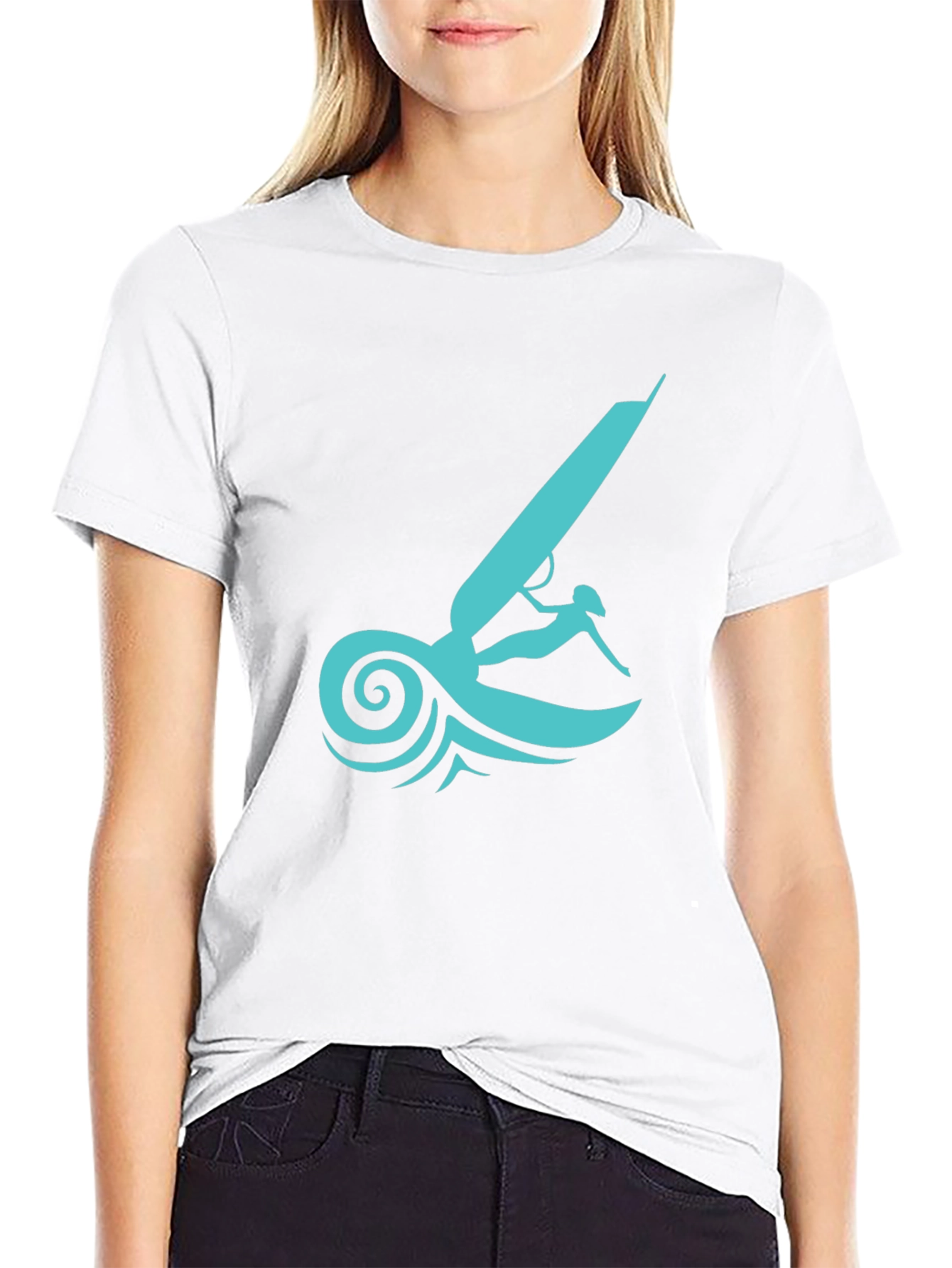 Windsurfer Graphic Tee - Black