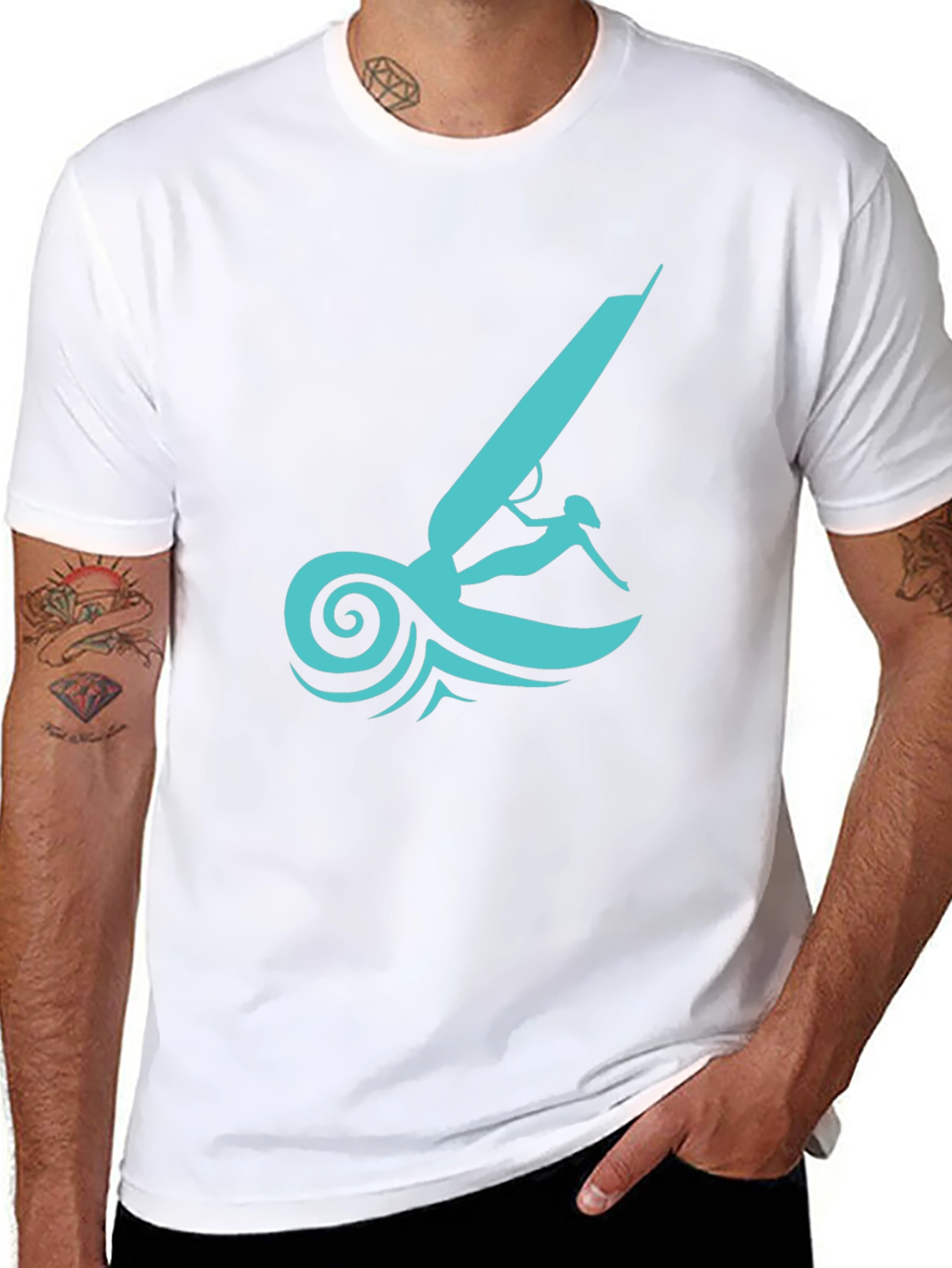 Windsurfer Graphic Tee - Black