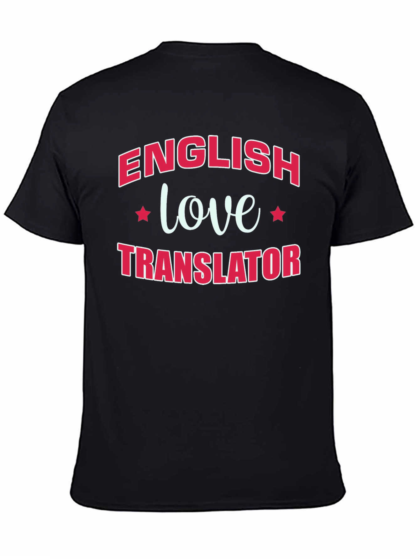 English Love Translator Black T-Shirt