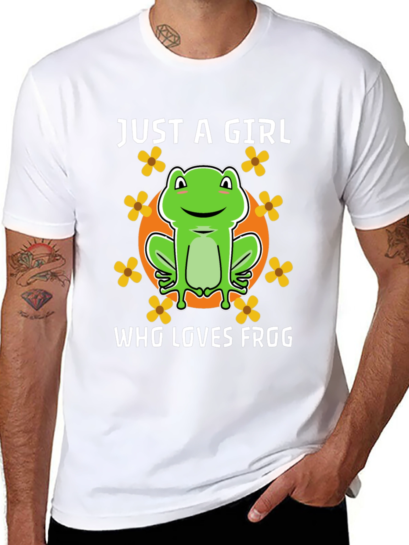Just a Girl Who Loves Frog Black T-Shirt