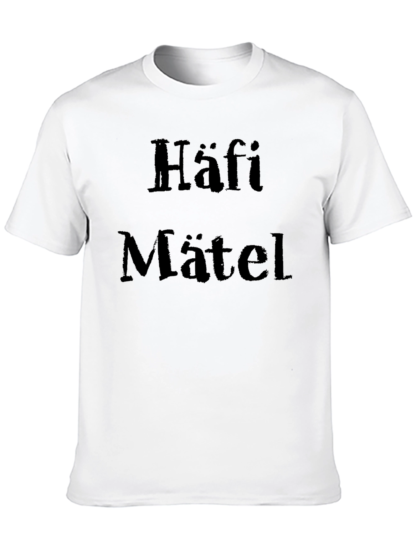 Häfi Mätel Black T-Shirt - Unique Design