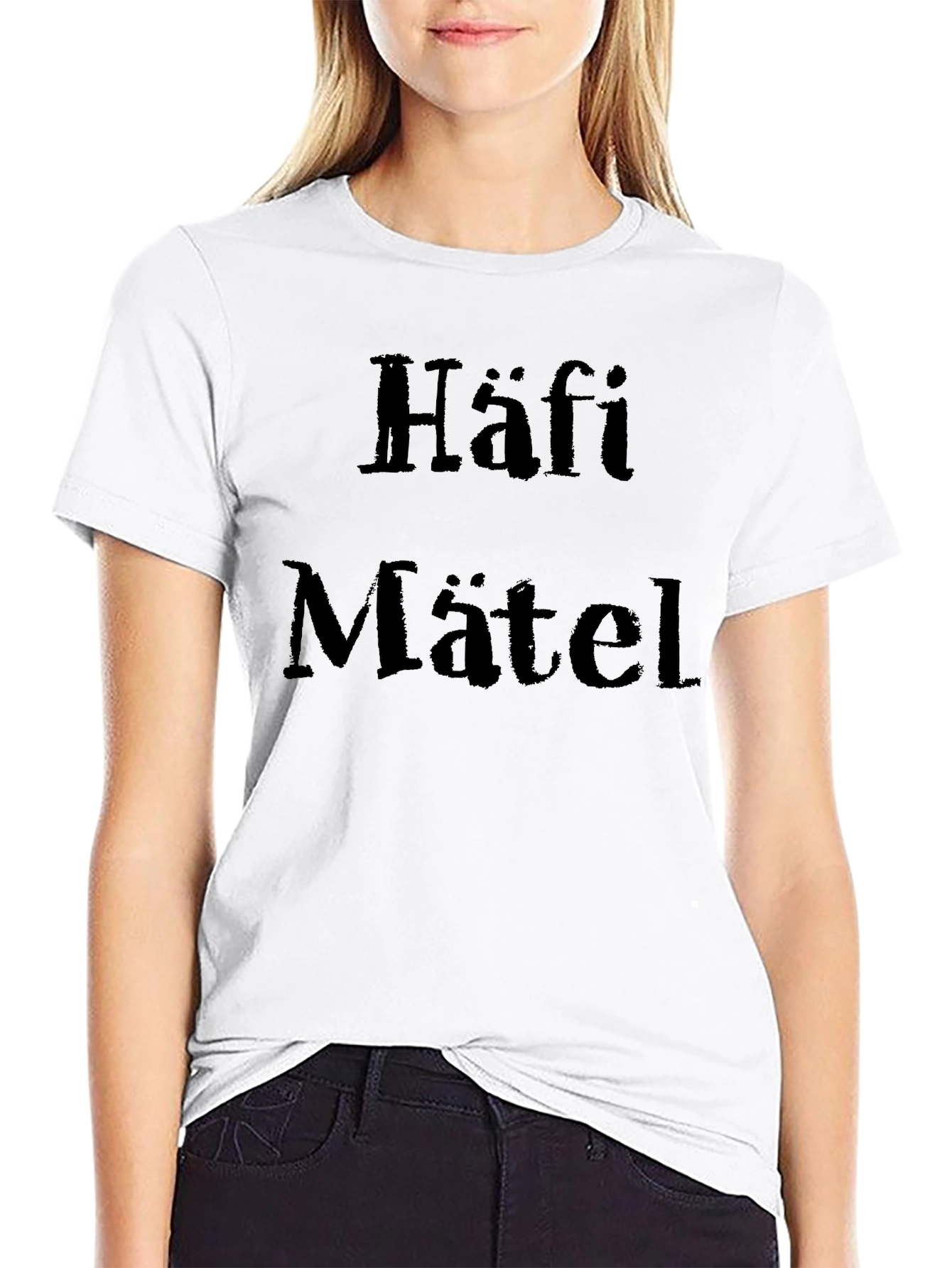 Häfi Mätel Black T-Shirt - Unique Design