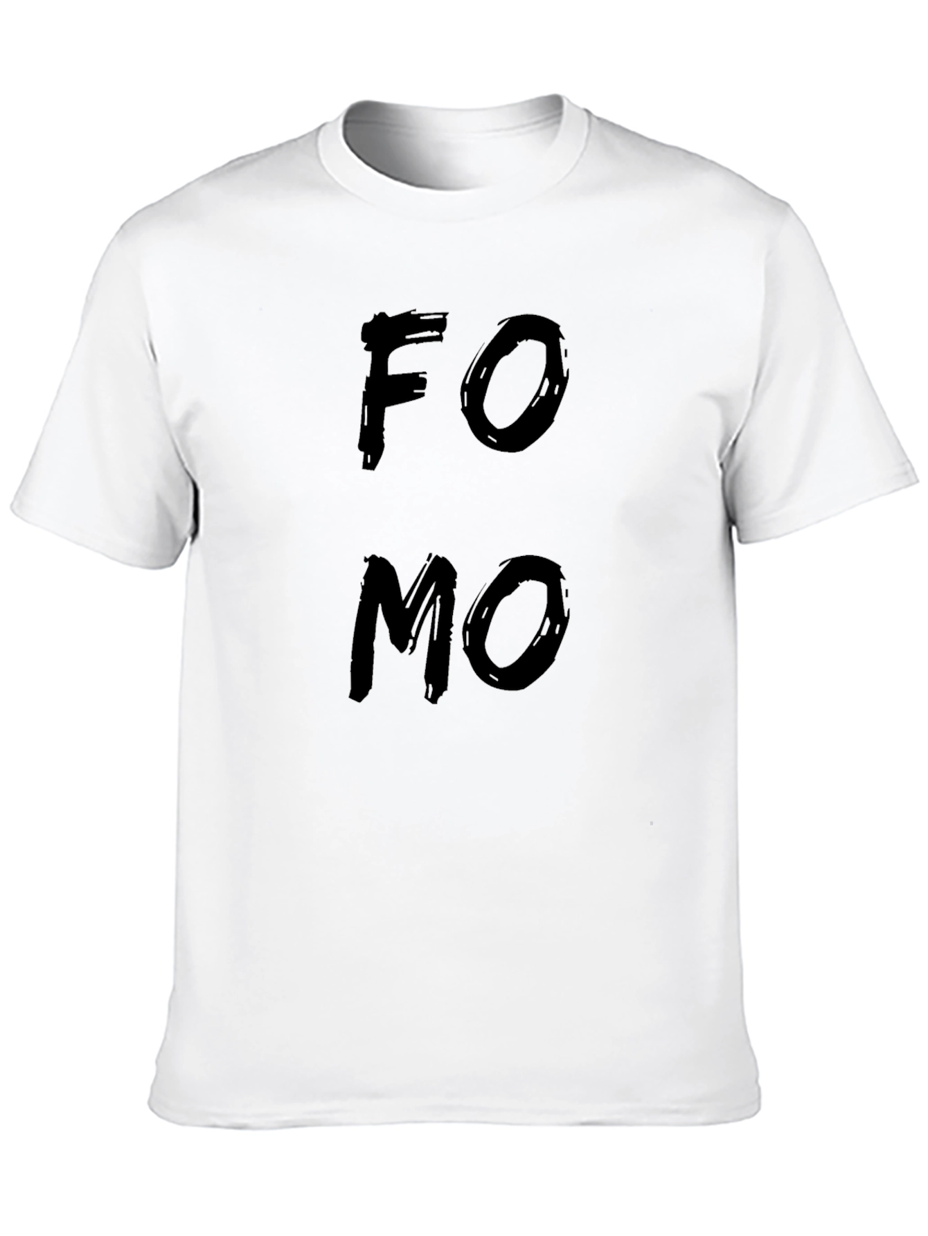 FOMO T-Shirt - Black Cotton Graphic Tee