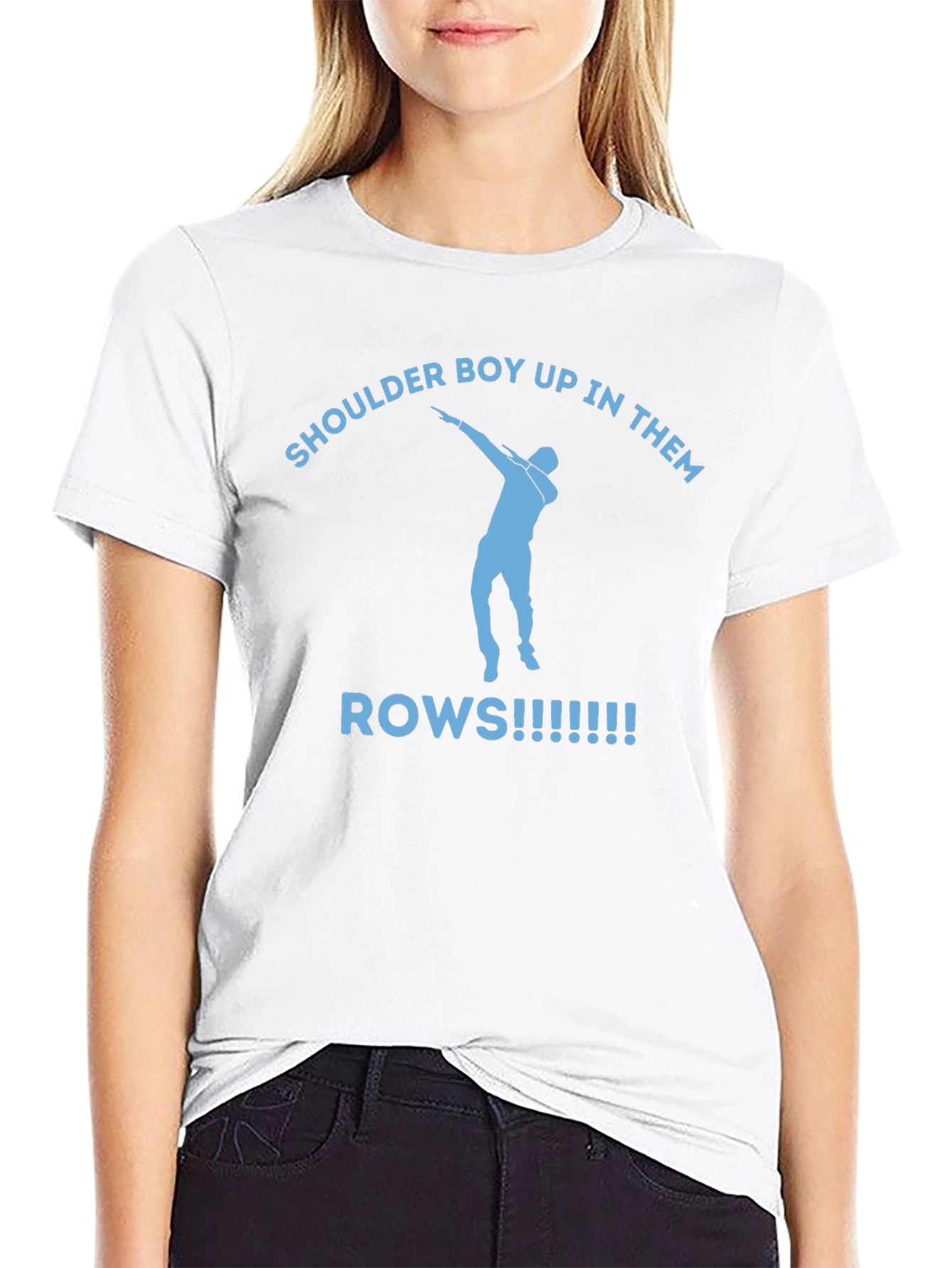 Shoulder Boy Up in Them Rows Graphic Tee