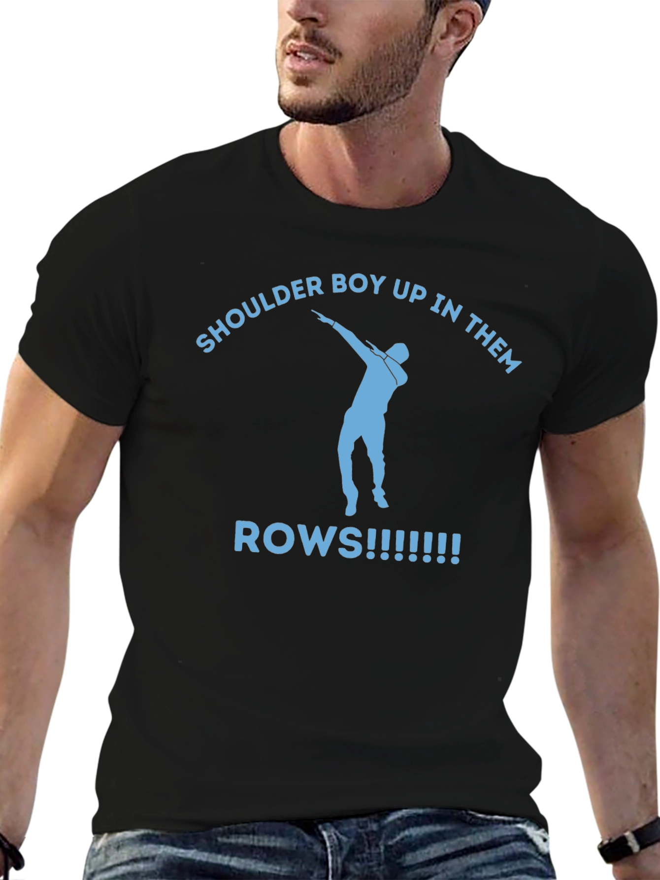 Shoulder Boy Up in Them Rows Graphic Tee