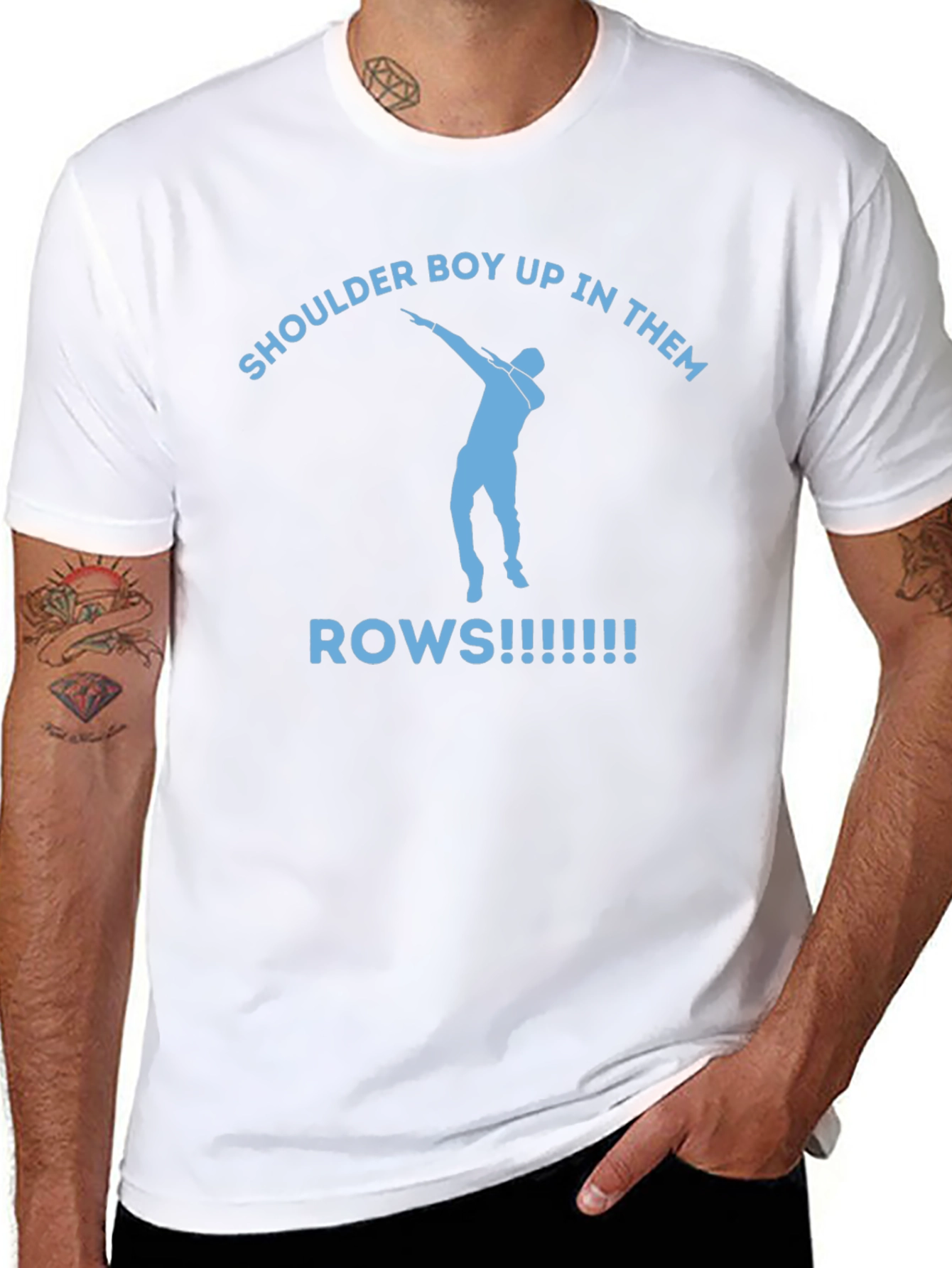 Shoulder Boy Up in Them Rows Graphic Tee