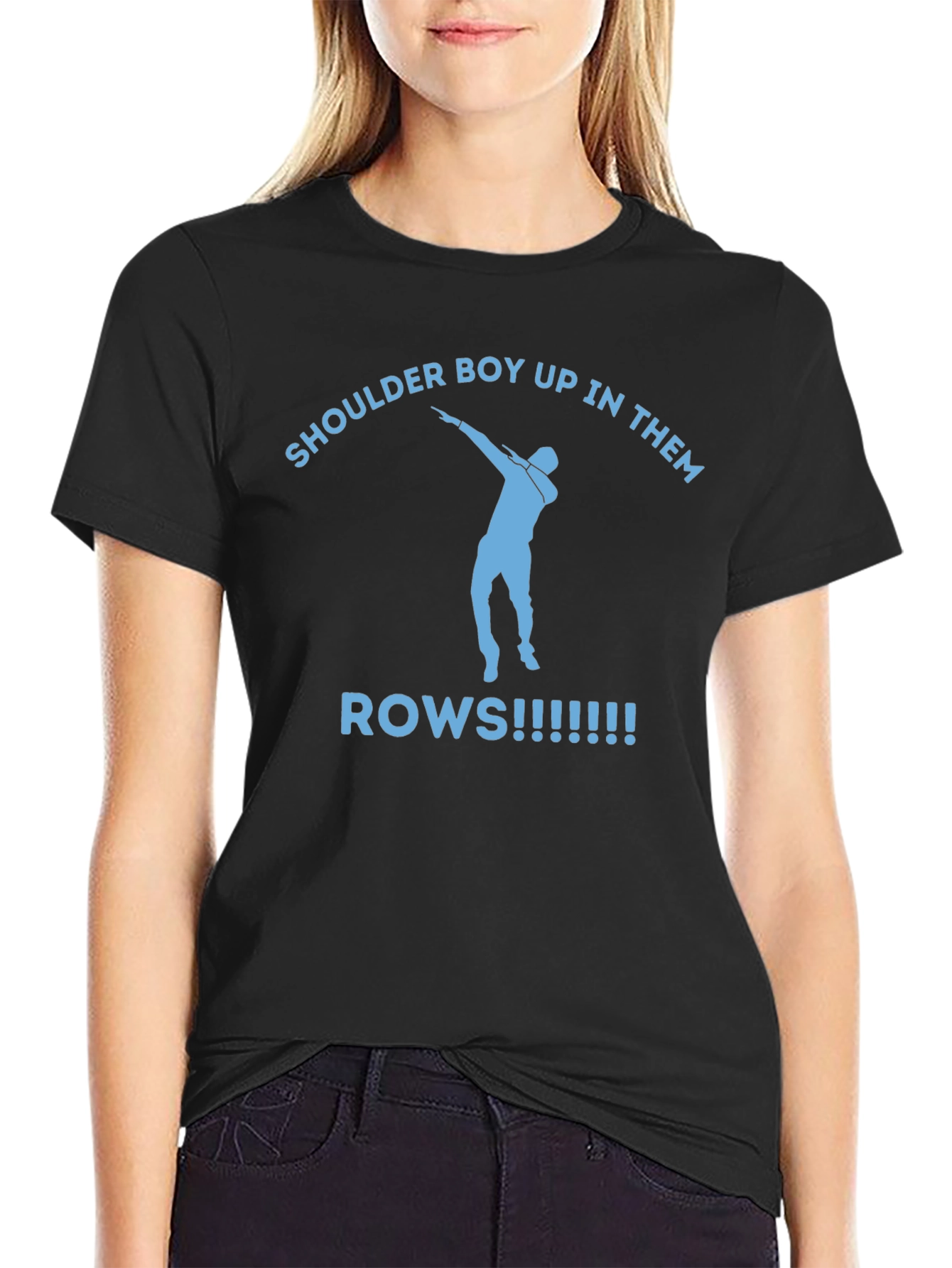 Shoulder Boy Up in Them Rows Graphic Tee