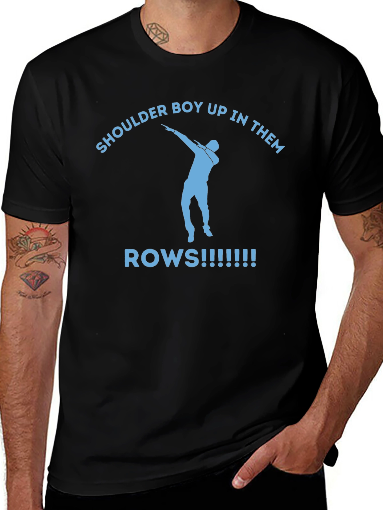 Shoulder Boy Up in Them Rows Graphic Tee