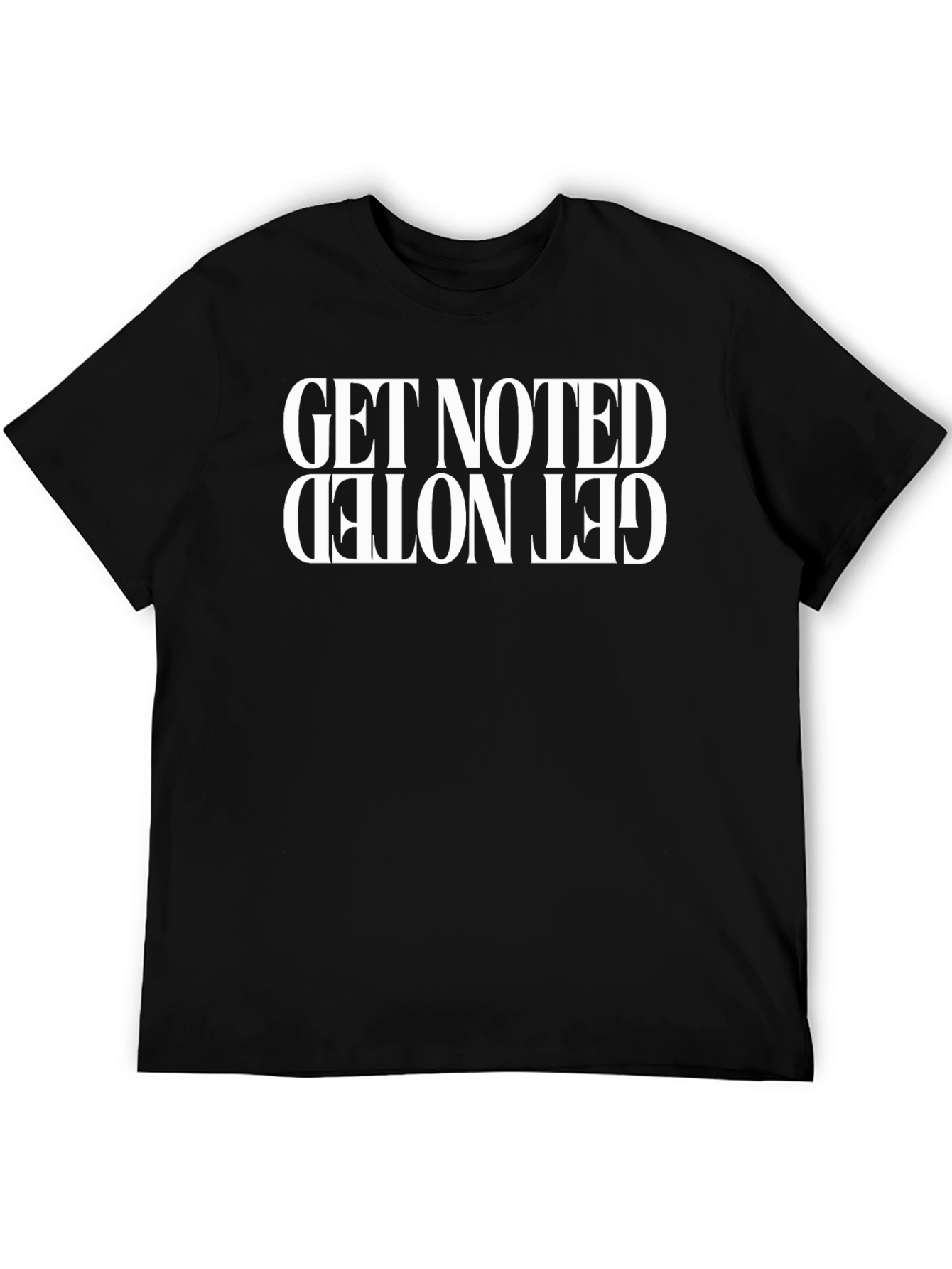 Get Noted Graphic Tee - Inverted Statement Design
