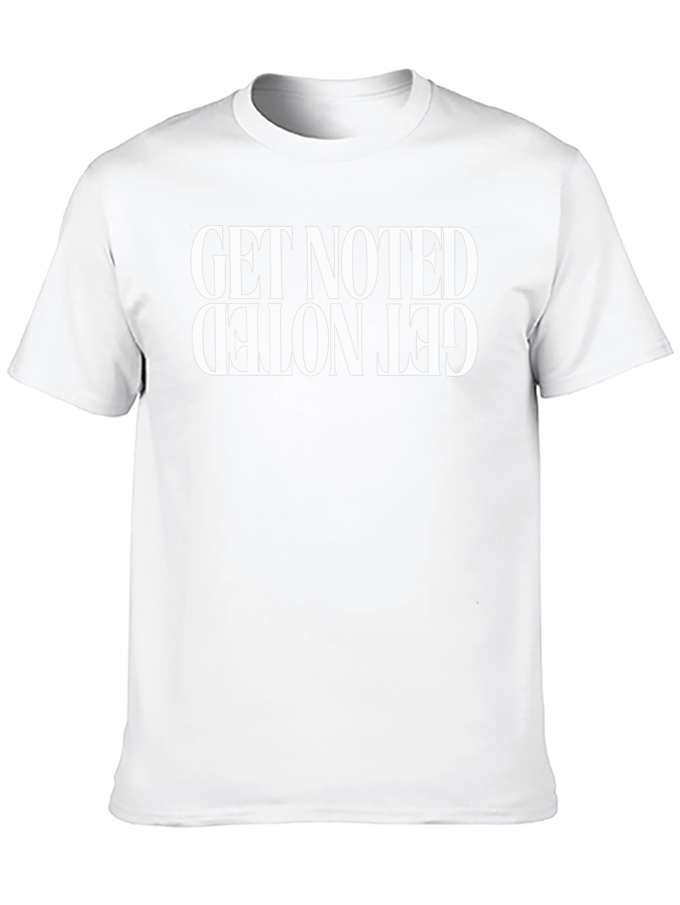 Get Noted Graphic Tee - Inverted Statement Design