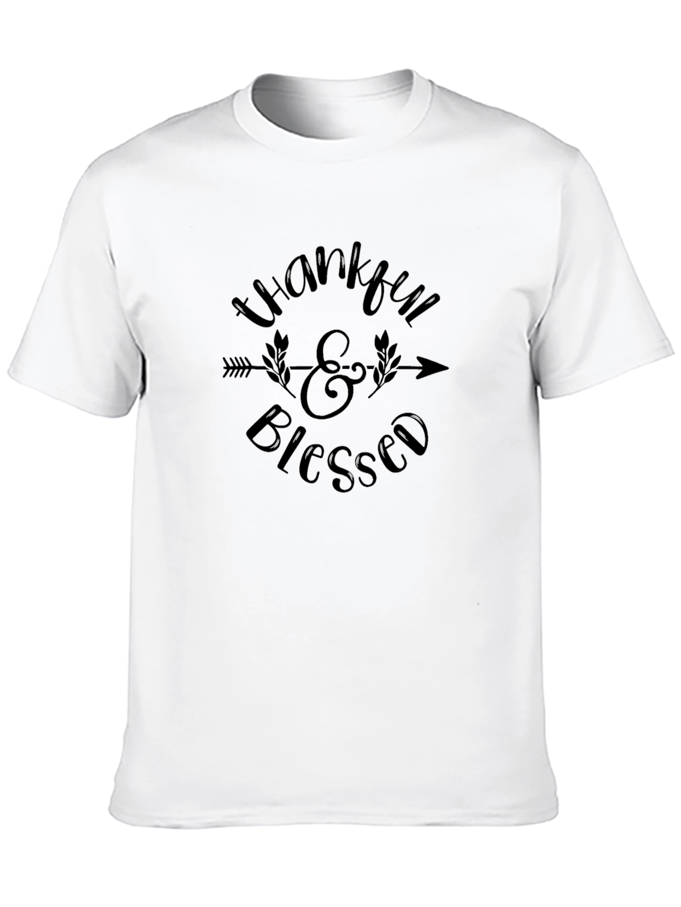 Thankful & Blessed Graphic Tee - Stylish Casual Wear