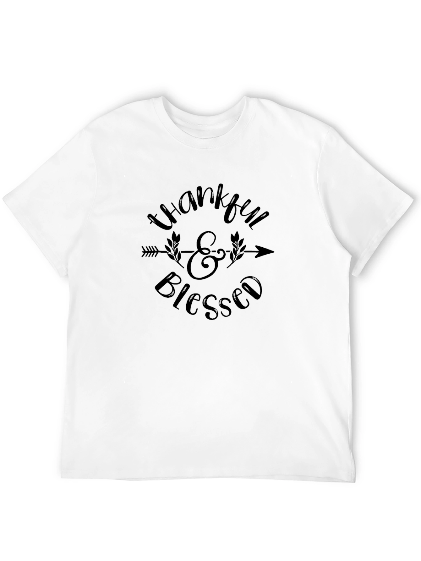 Thankful & Blessed Graphic Tee - Stylish Casual Wear