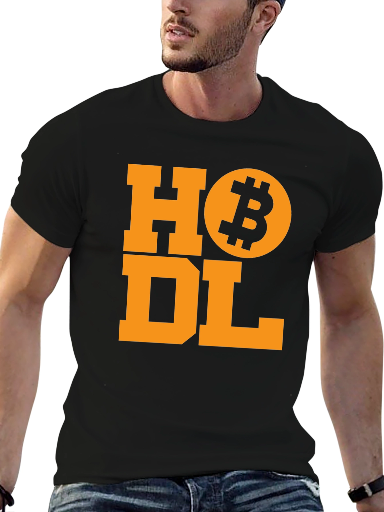 HODL Bitcoin Crypto Black T-Shirt