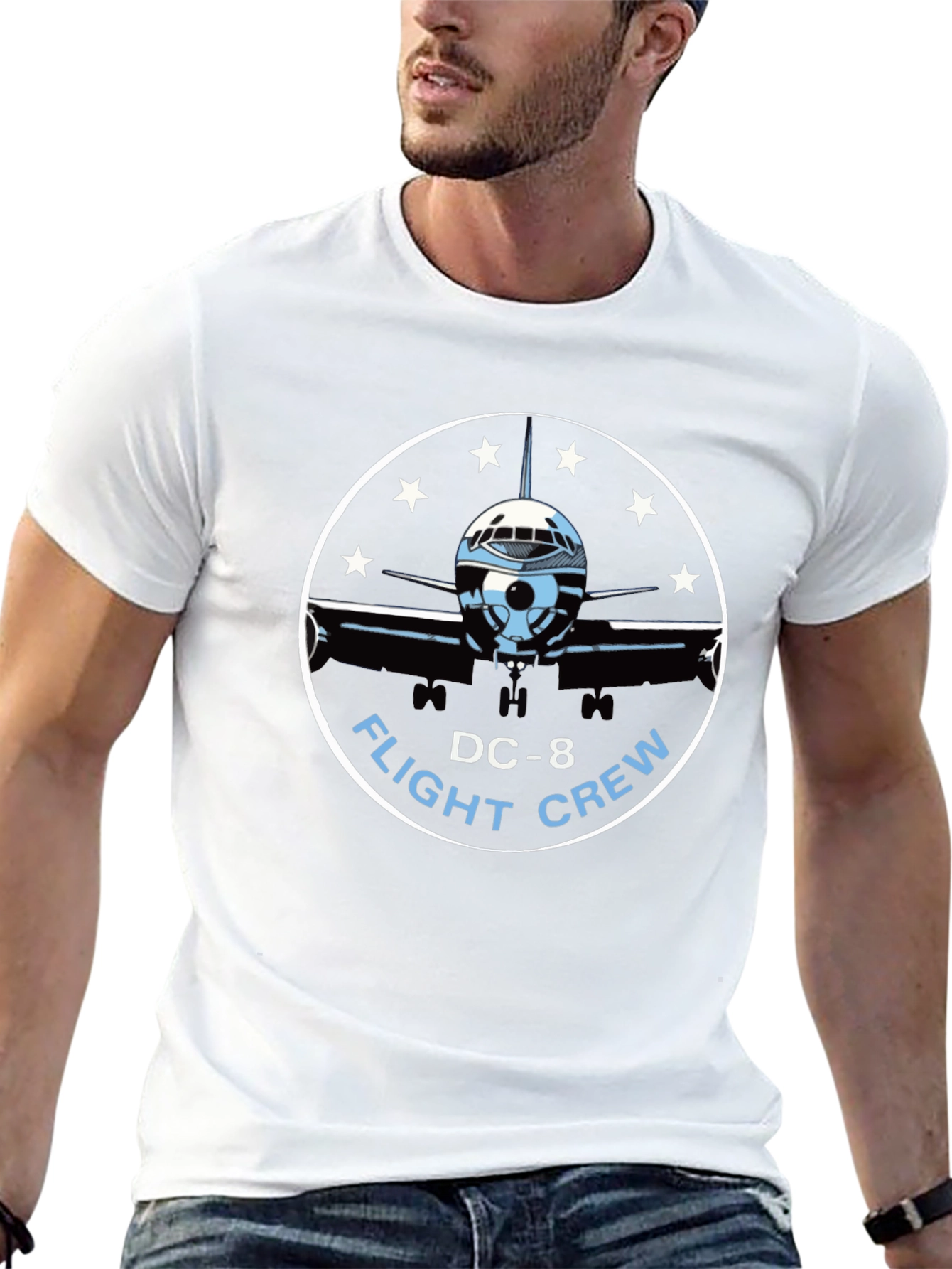 DC-8 Flight Crew T-Shirt - Aviation Tee