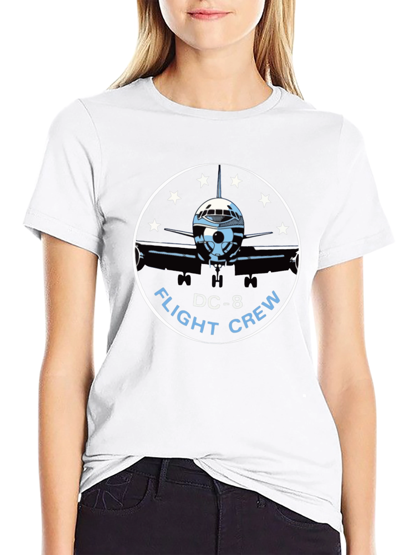 DC-8 Flight Crew T-Shirt - Aviation Tee