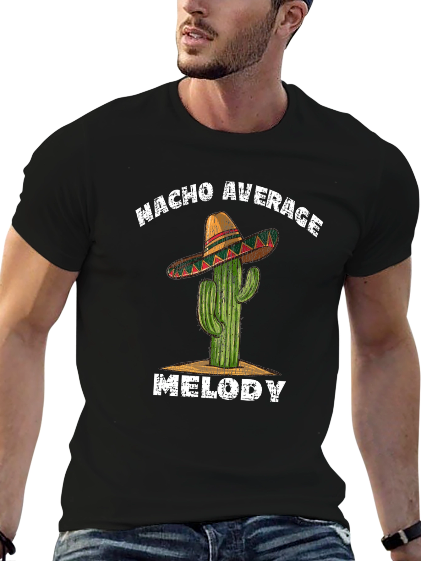 Nacho Average Melody Cactus Graphic Tee