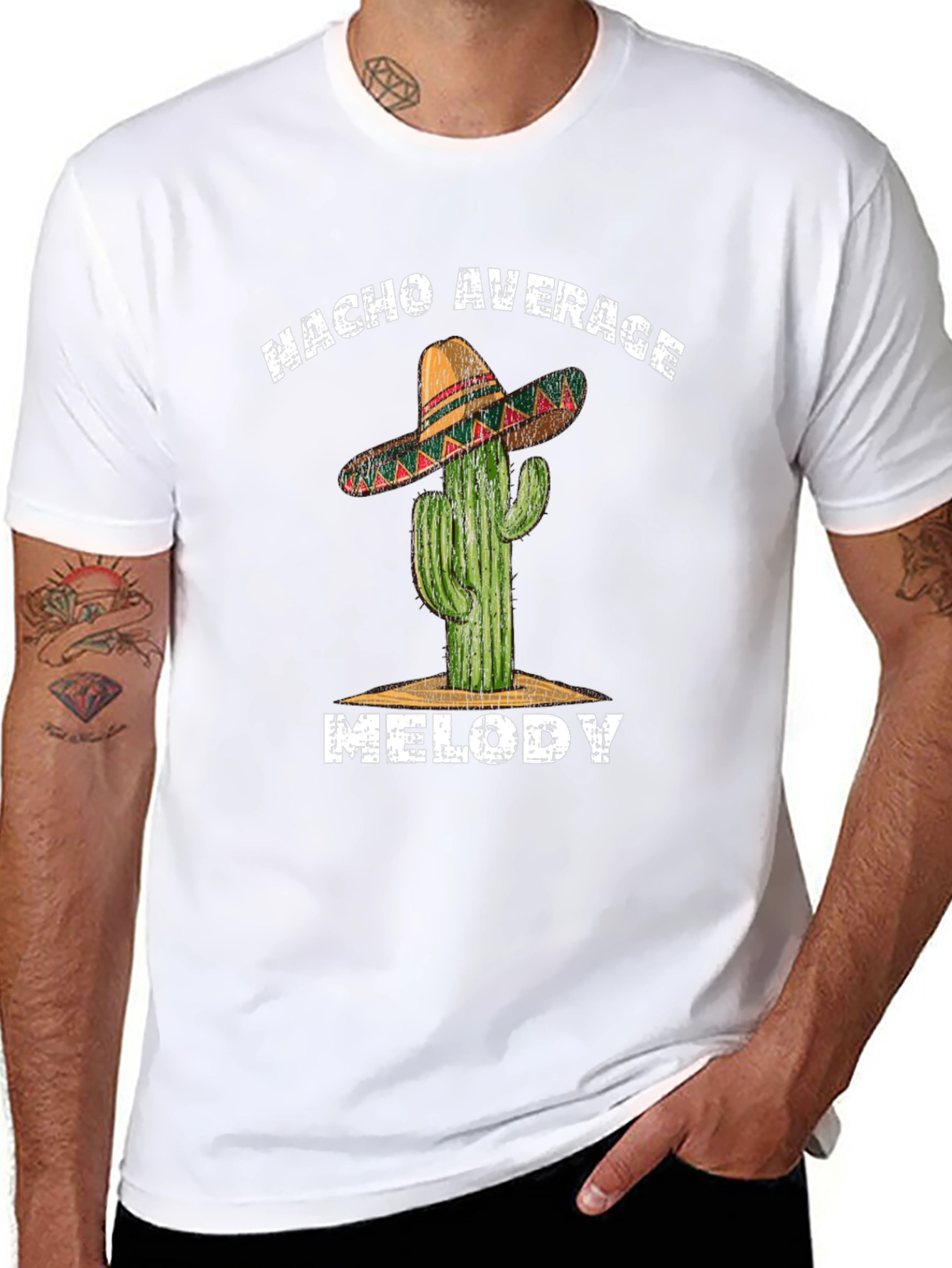 Nacho Average Melody Cactus Graphic Tee