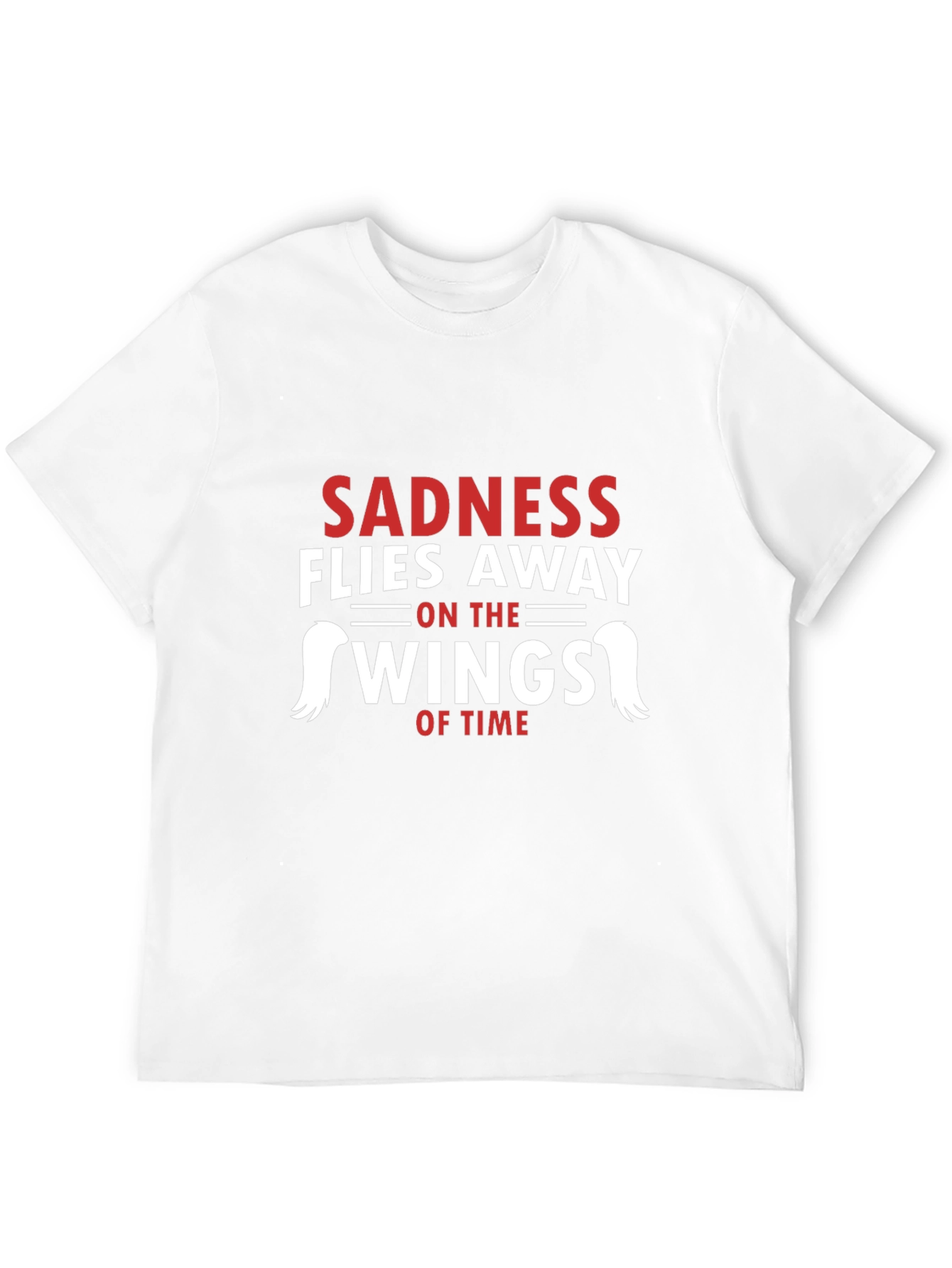 Sadness Flies Away Graphic Tee - Black Cotton T-Shirt