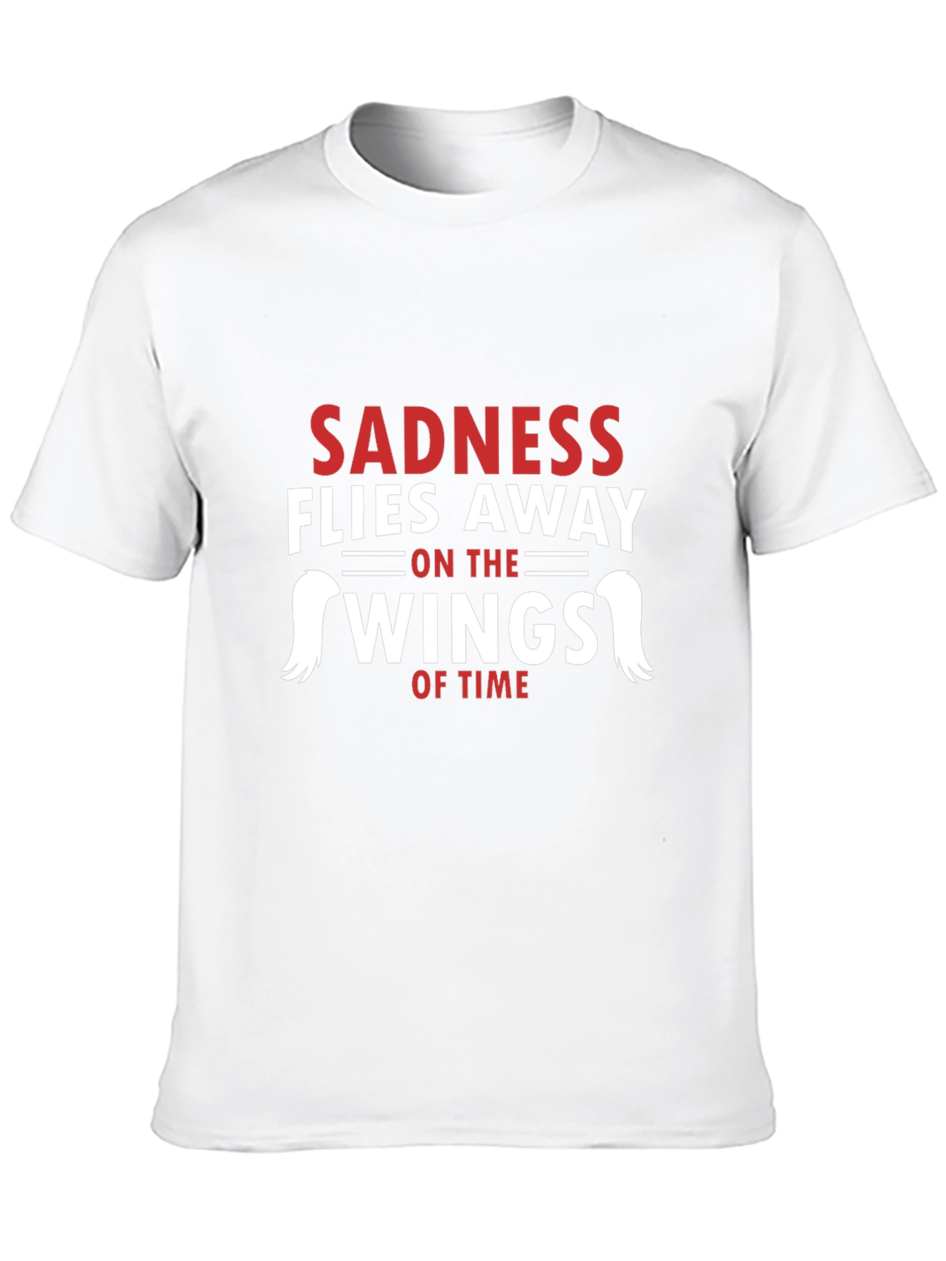 Sadness Flies Away Graphic Tee - Black Cotton T-Shirt
