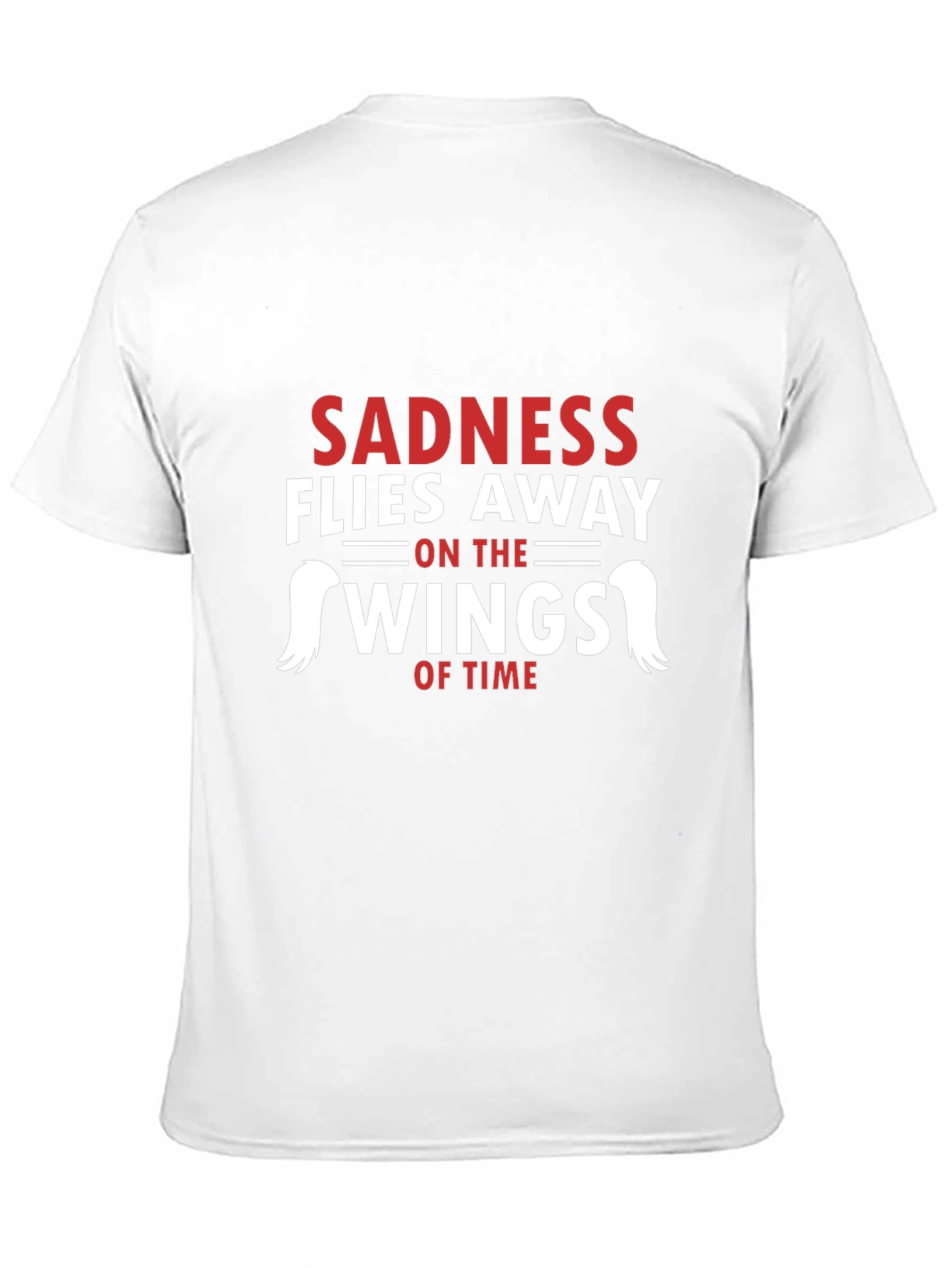 Sadness Flies Away Graphic Tee - Black Cotton T-Shirt