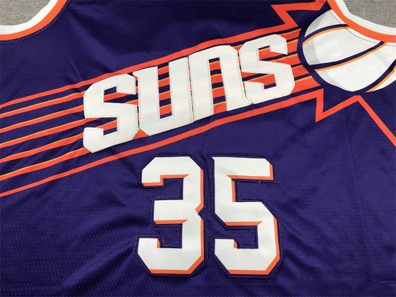 Men's Phoenix Suns Kevin Durant #35 Purple 2023/24 Fast Break Replica Jerseys - Icon Edition