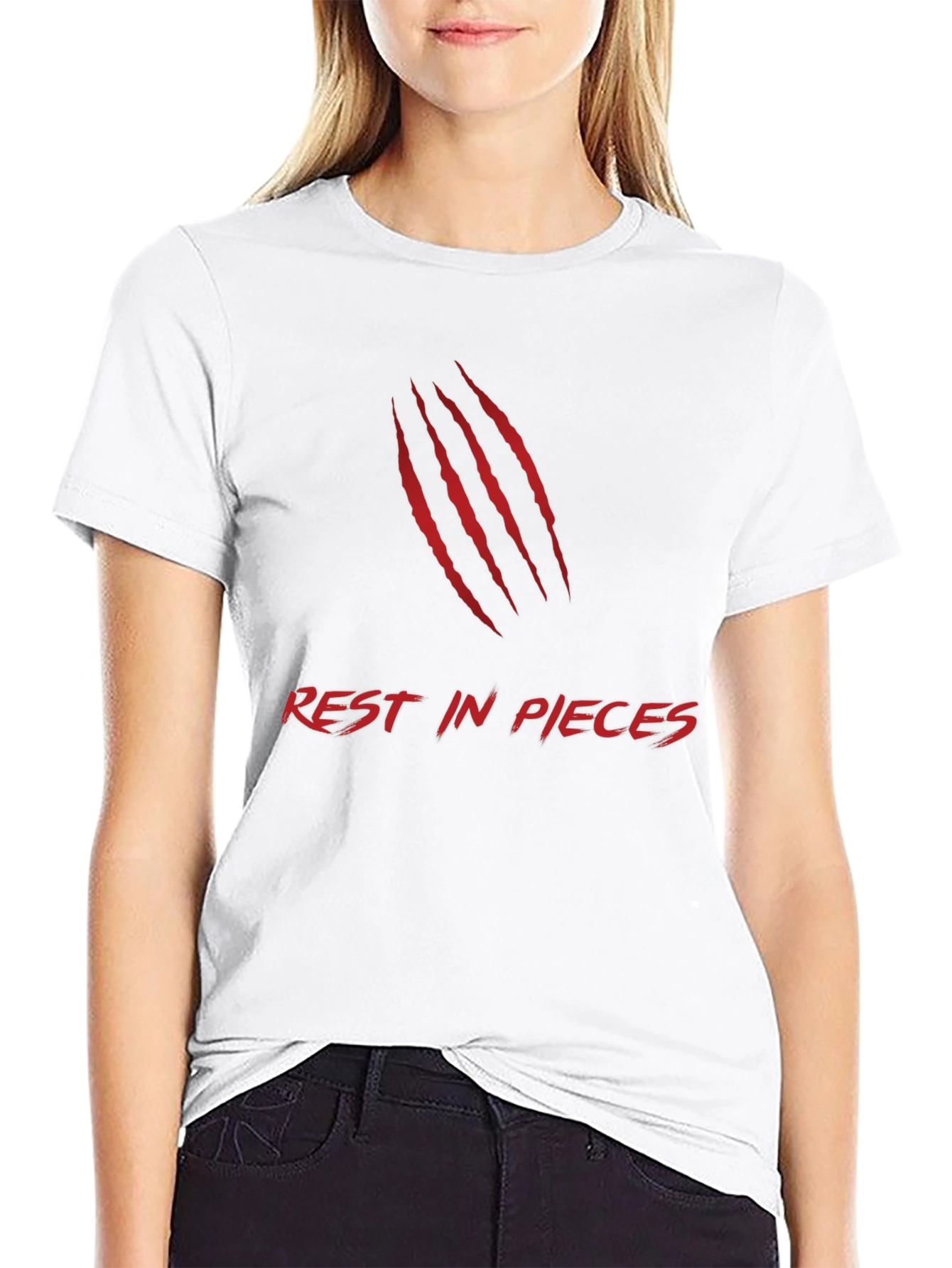 Rest In Pieces Graphic Tee - Black T-Shirt
